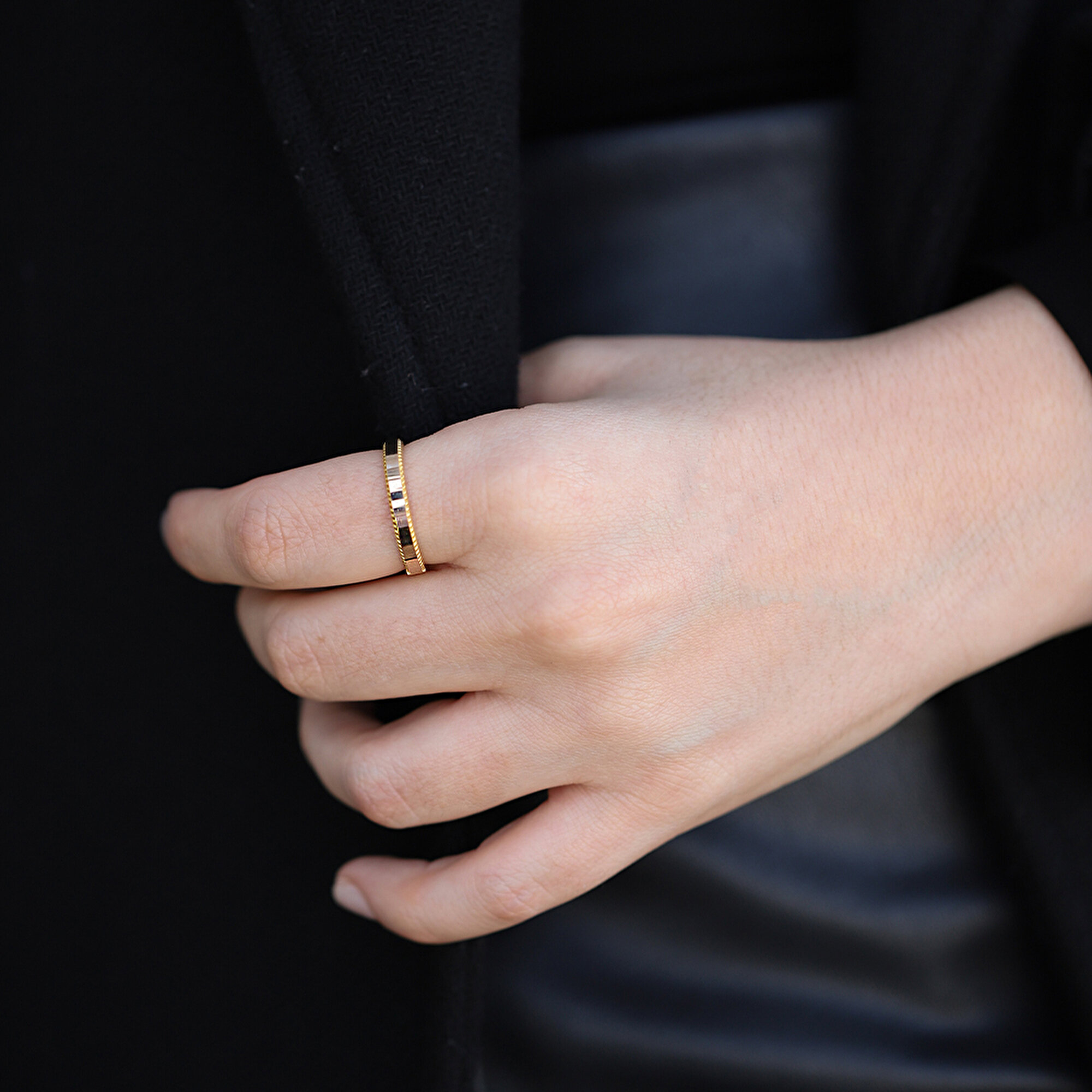 8 Ayar Sarı Altın Ajda Yüzük