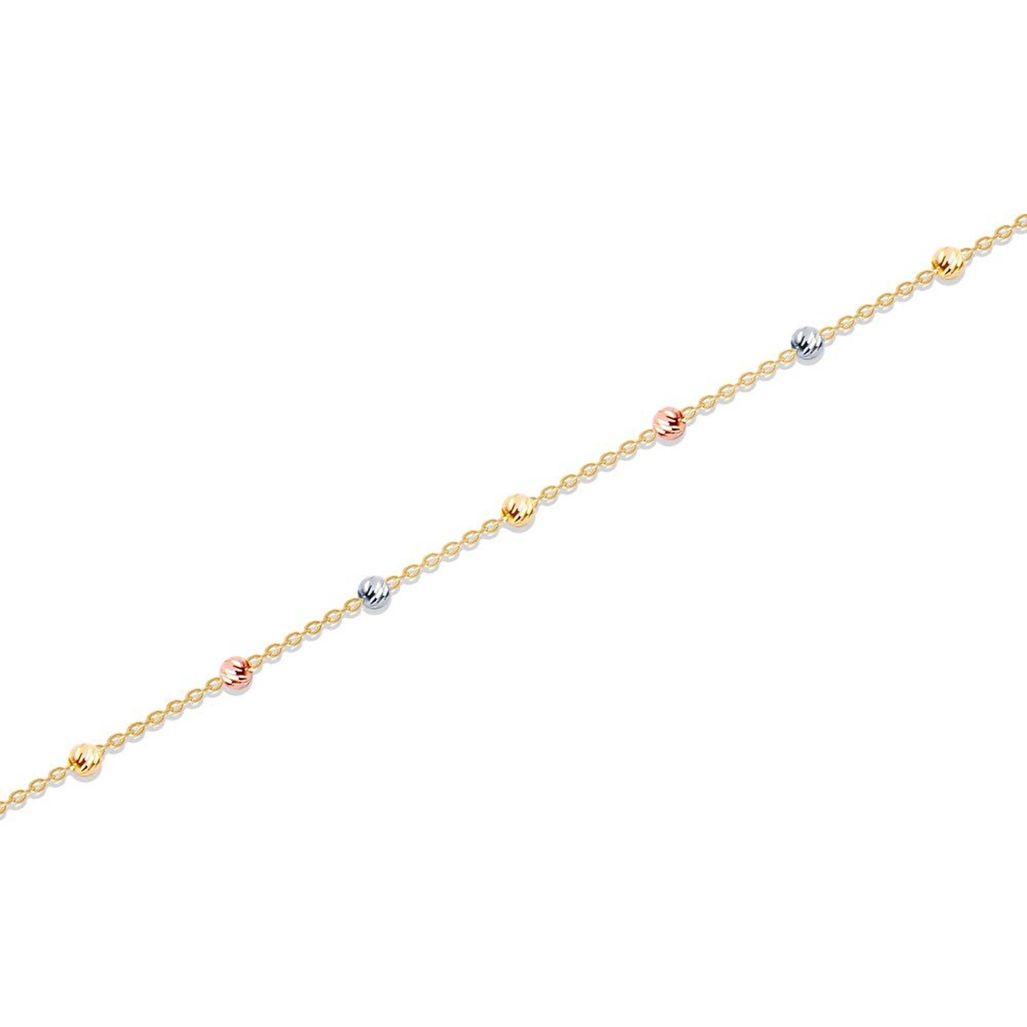 14 Ayar 3 Renkli Altın Dorika Bileklik