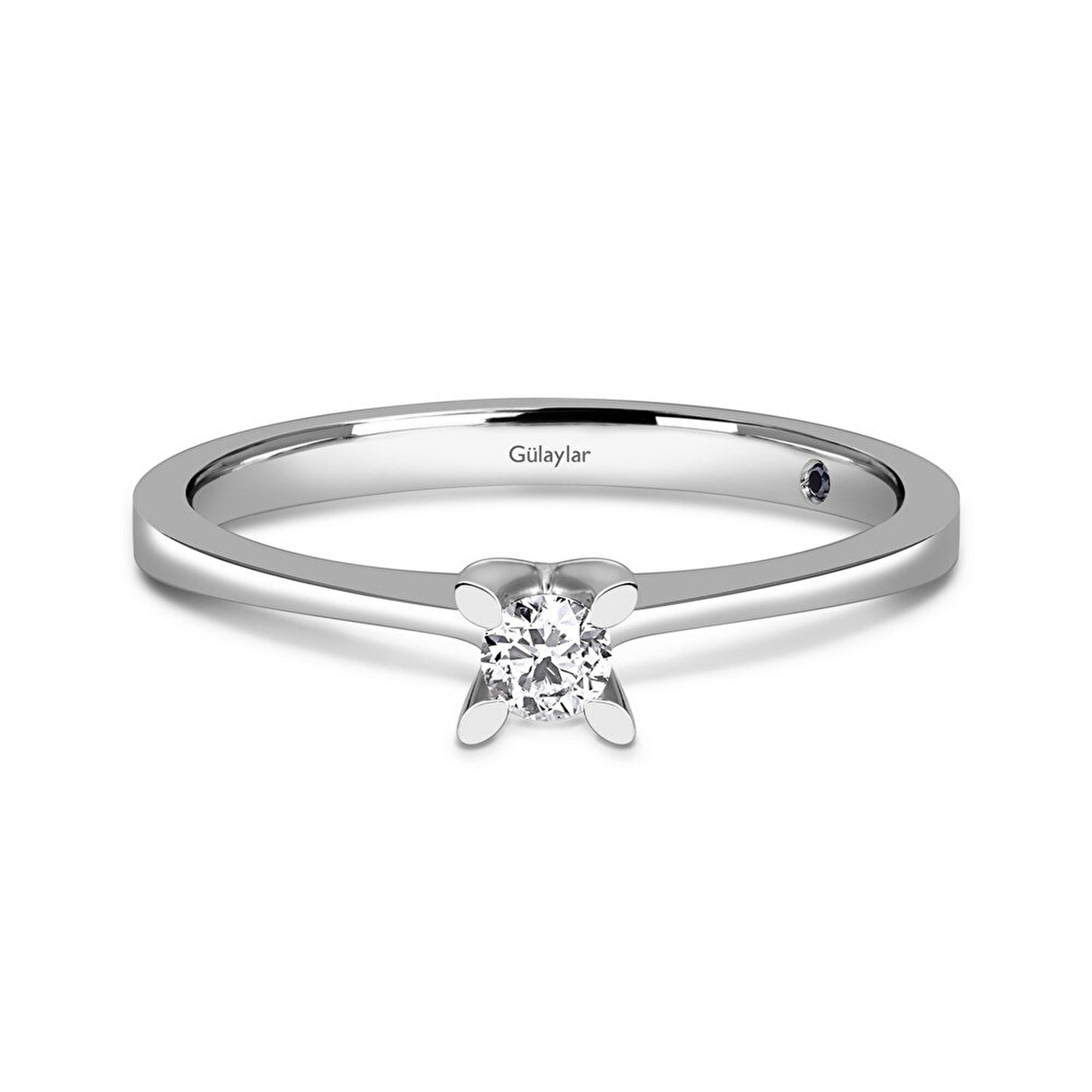 0,08 Karat Tektaş Pırlanta Yüzük