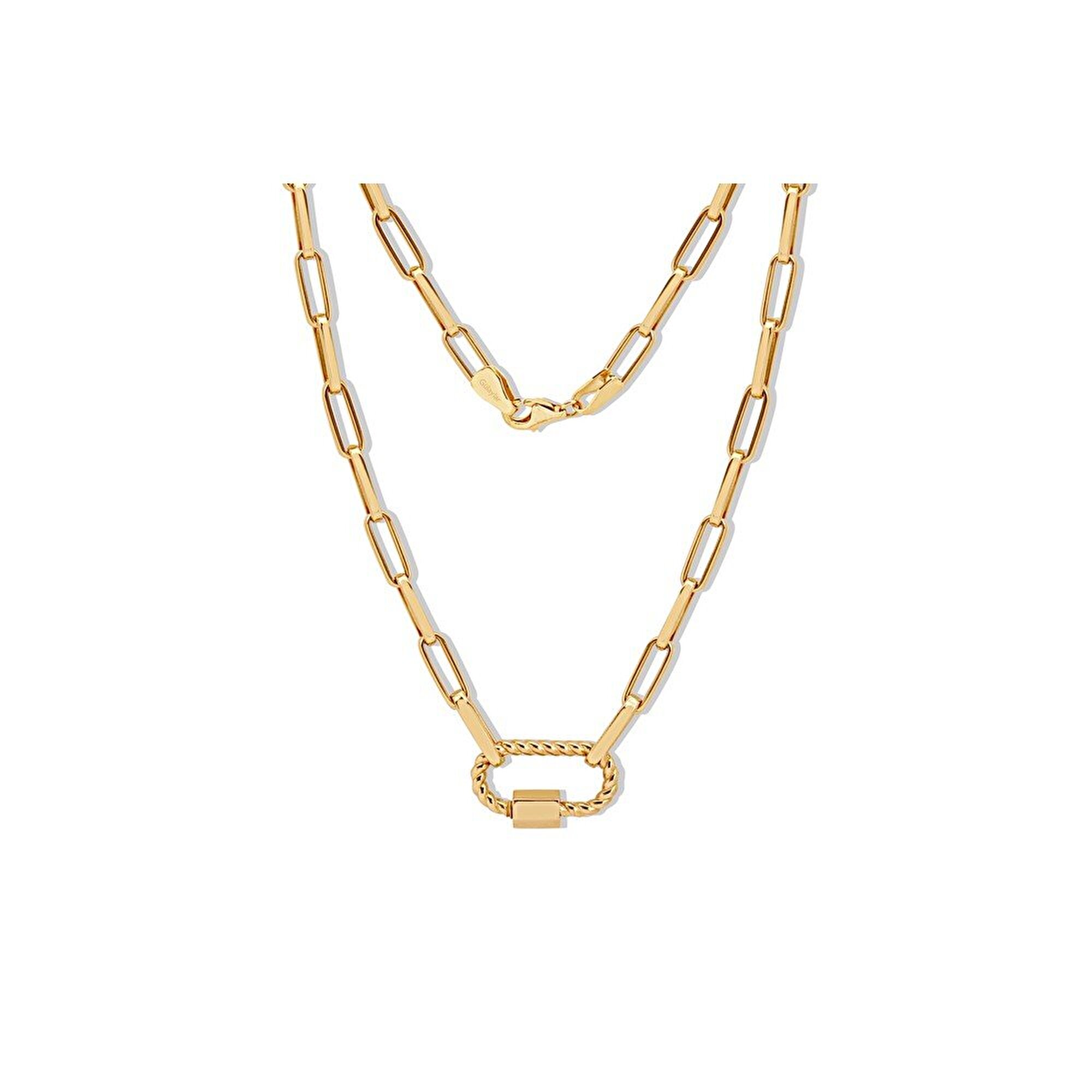 14 Ayar Sarı Altın Ataç Zincir Kolye