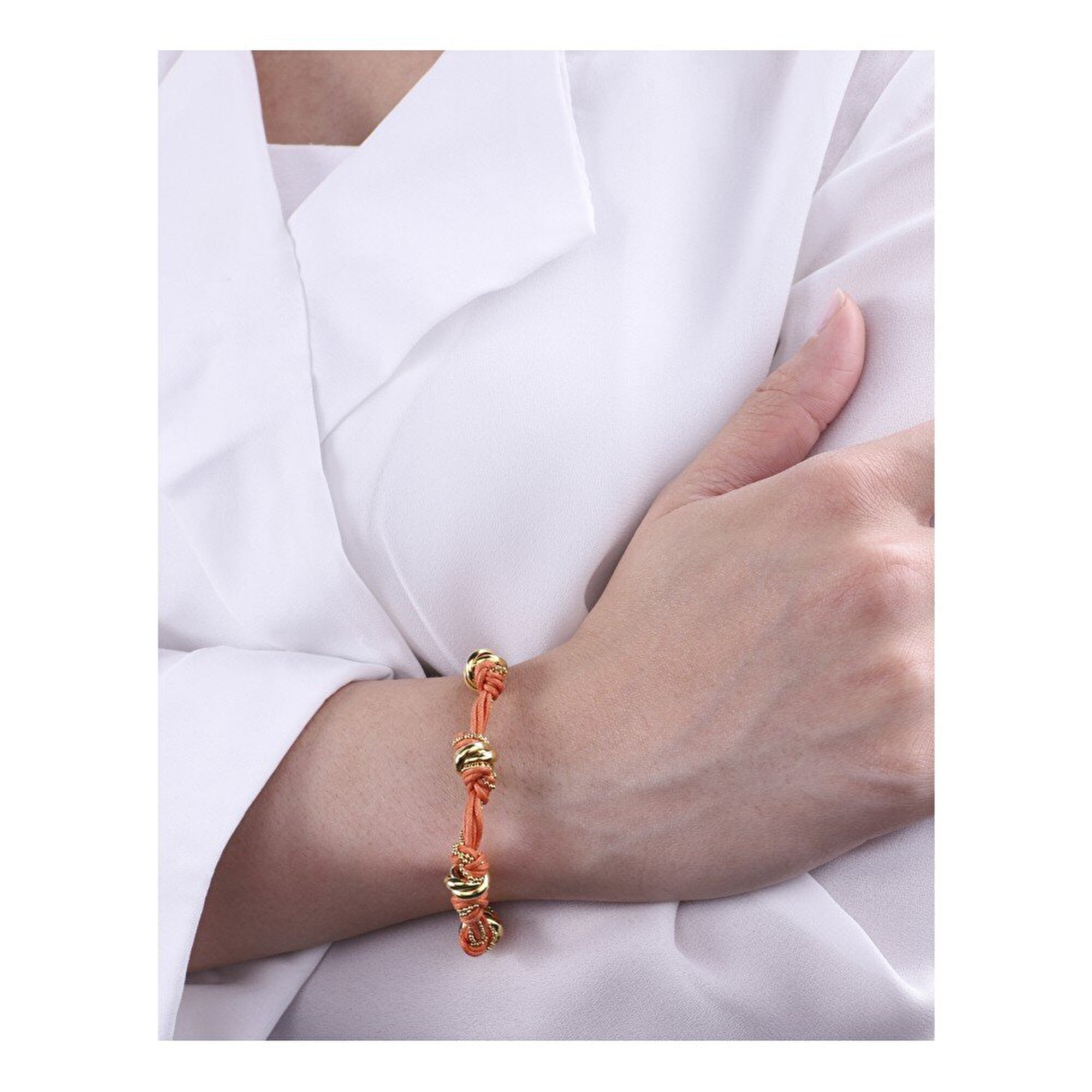 14 Ayar Sarı Altın İpli Bileklik