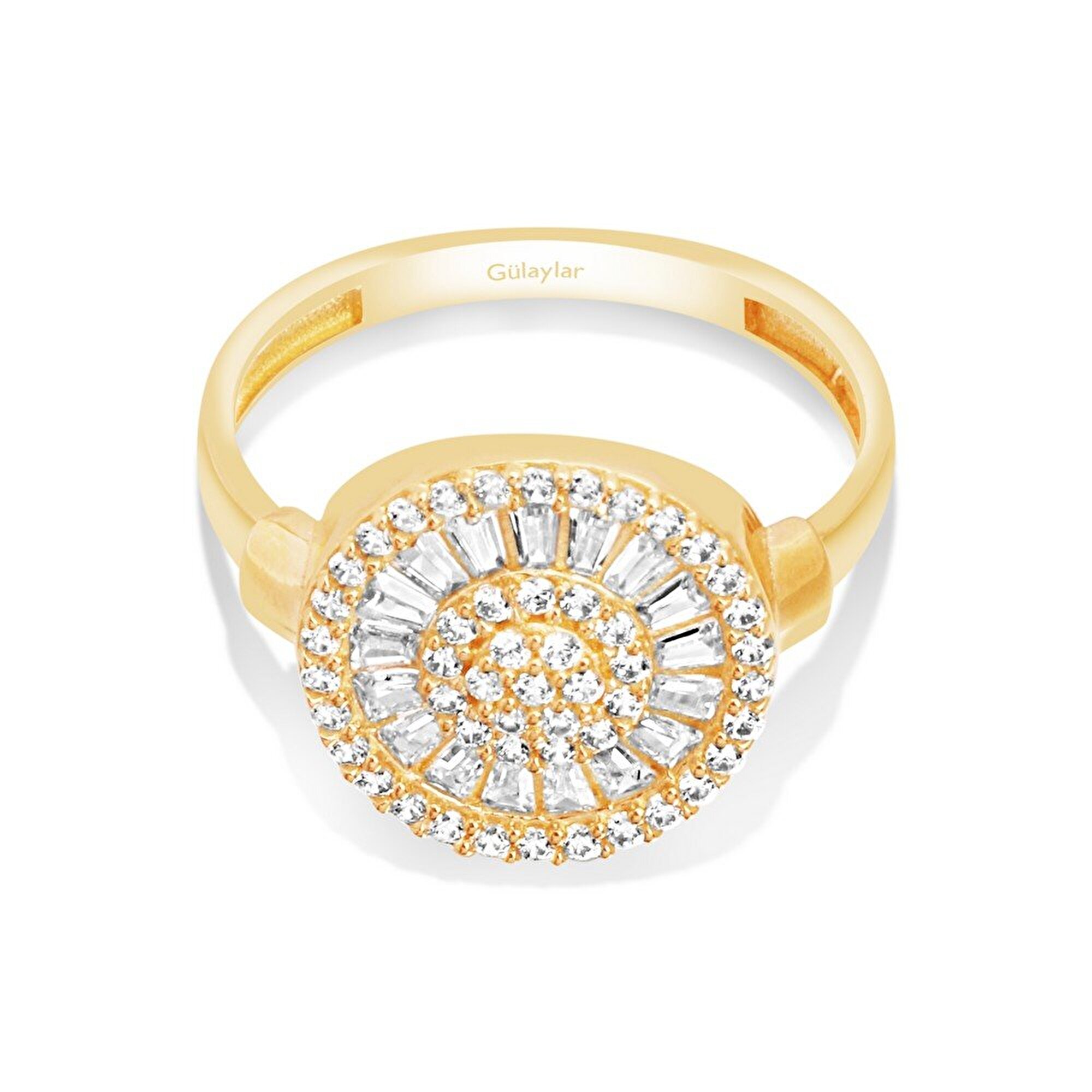 14 Ayar Sarı Altın Baget Yüzük