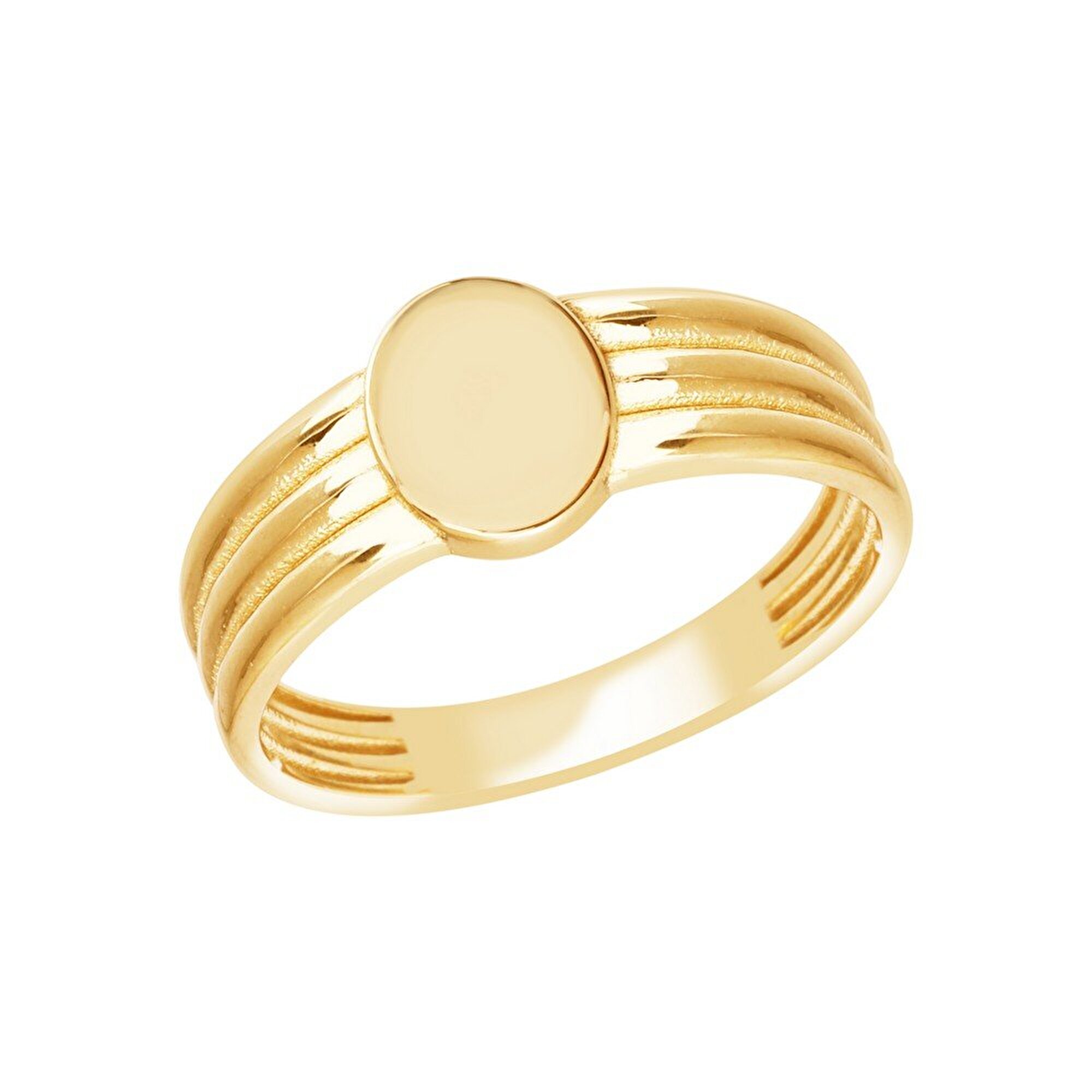 14 Ayar Sarı Altın Kişiye Özel Harf Yüzük