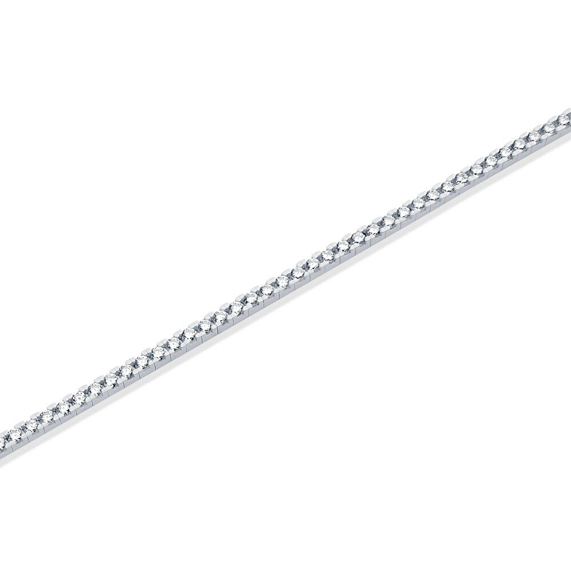 14 Ayar Beyaz Altın Su Yolu Bileklik