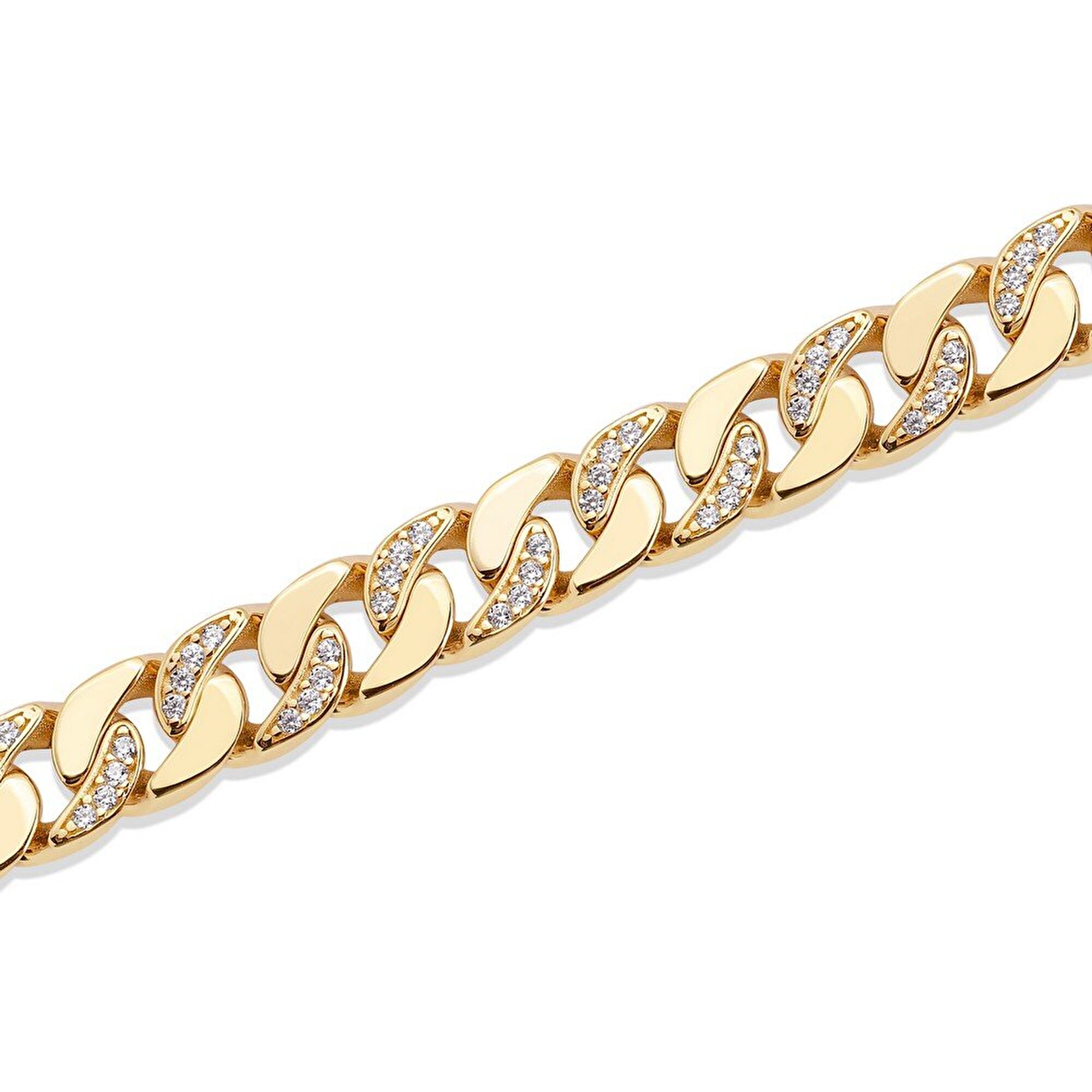 14 Ayar Sarı Altın Trend Gurmet Bileklik