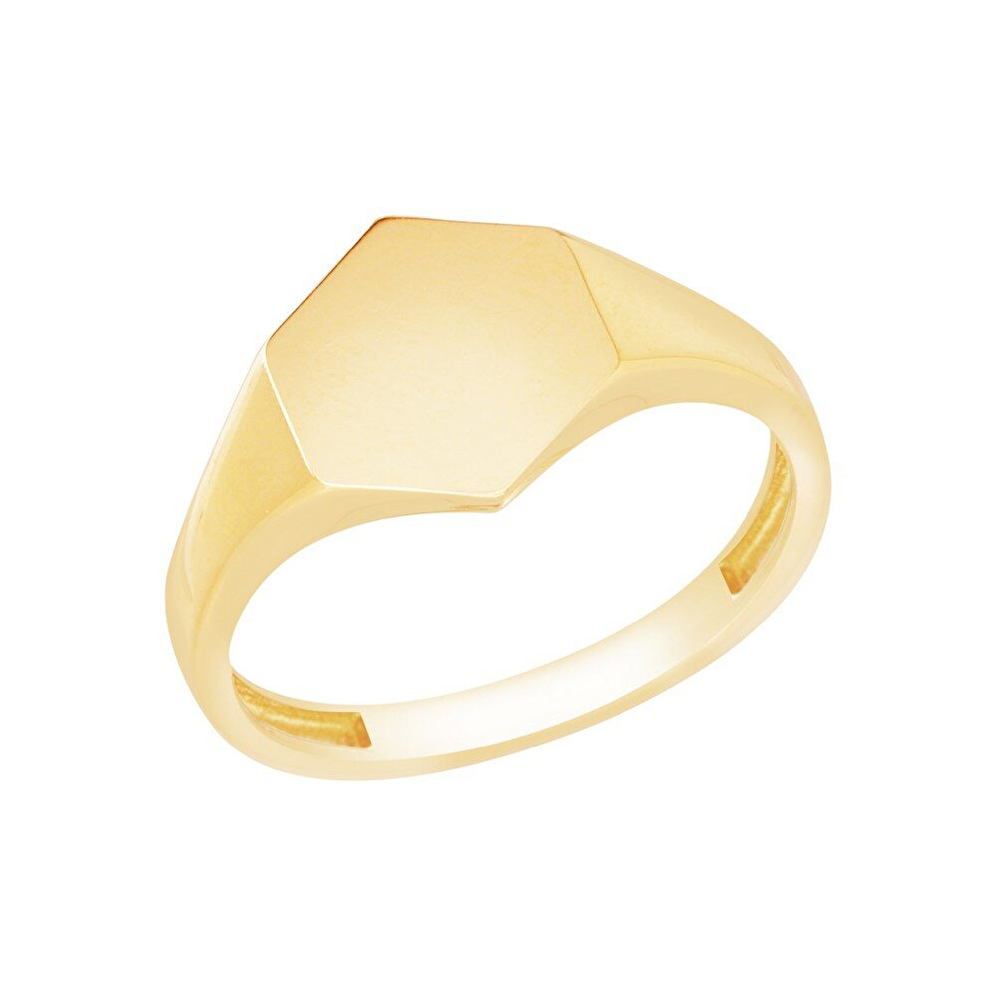 14 Ayar Sarı Altın Kişiye Özel Harf Yüzük