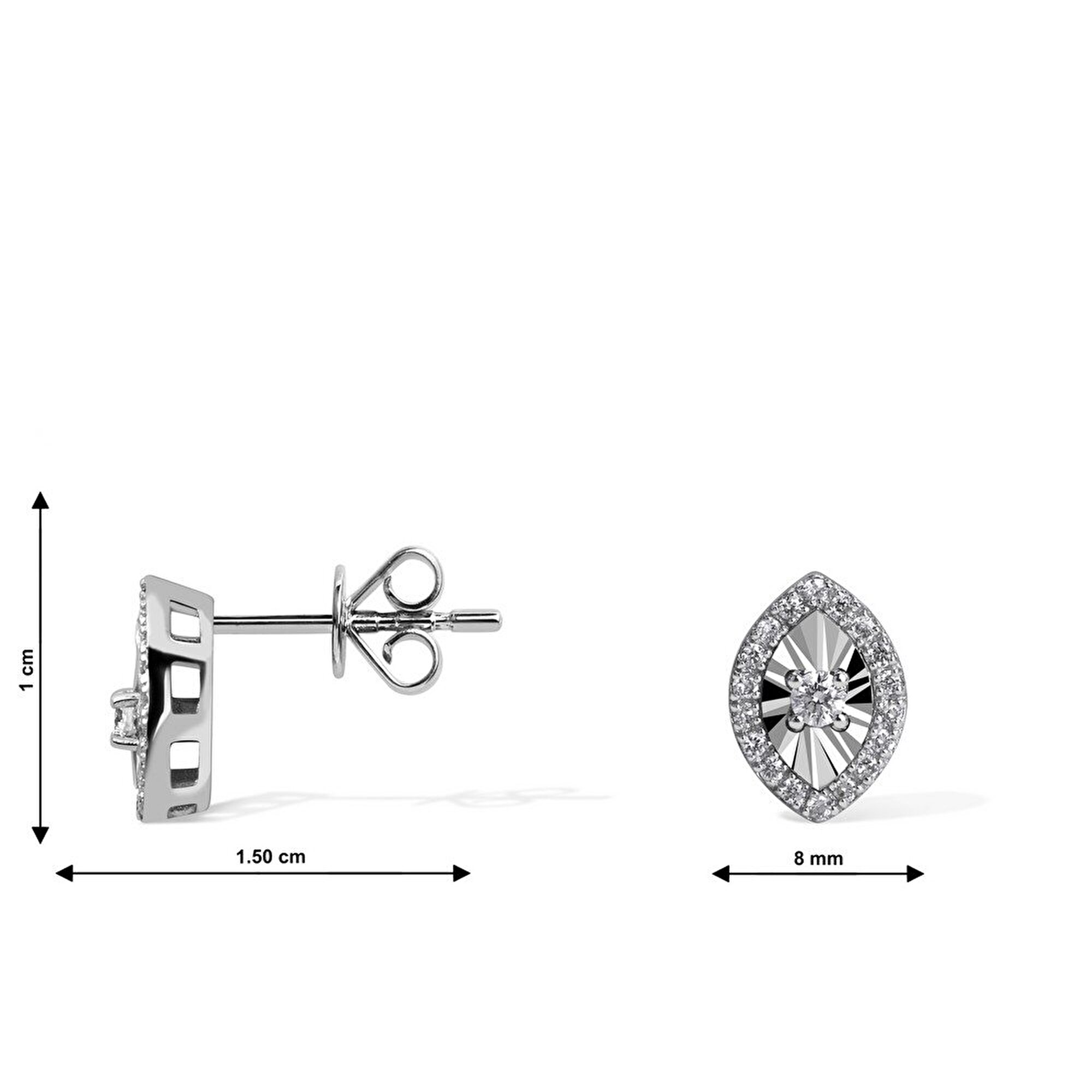 0,24 Karat Trend Pırlanta Küpe