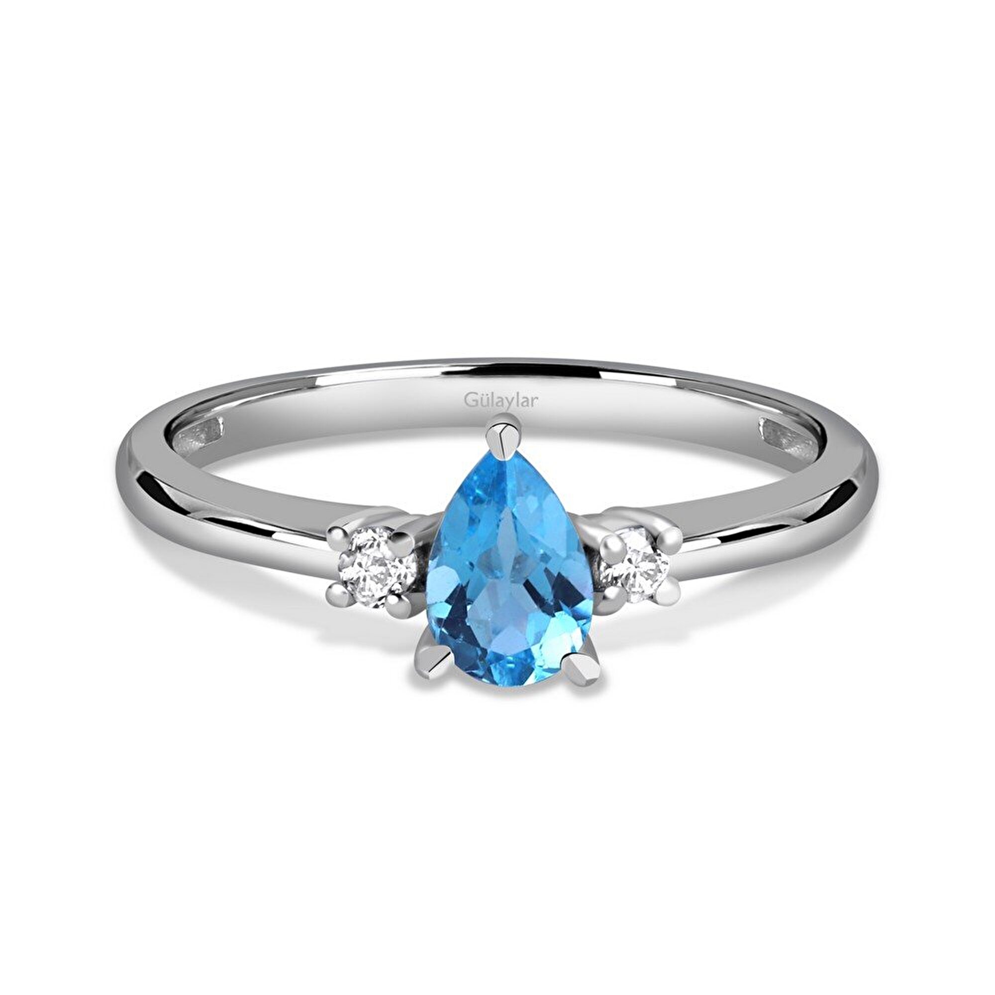 0,54 Karat Renkli Taşlı Pırlanta Yüzük