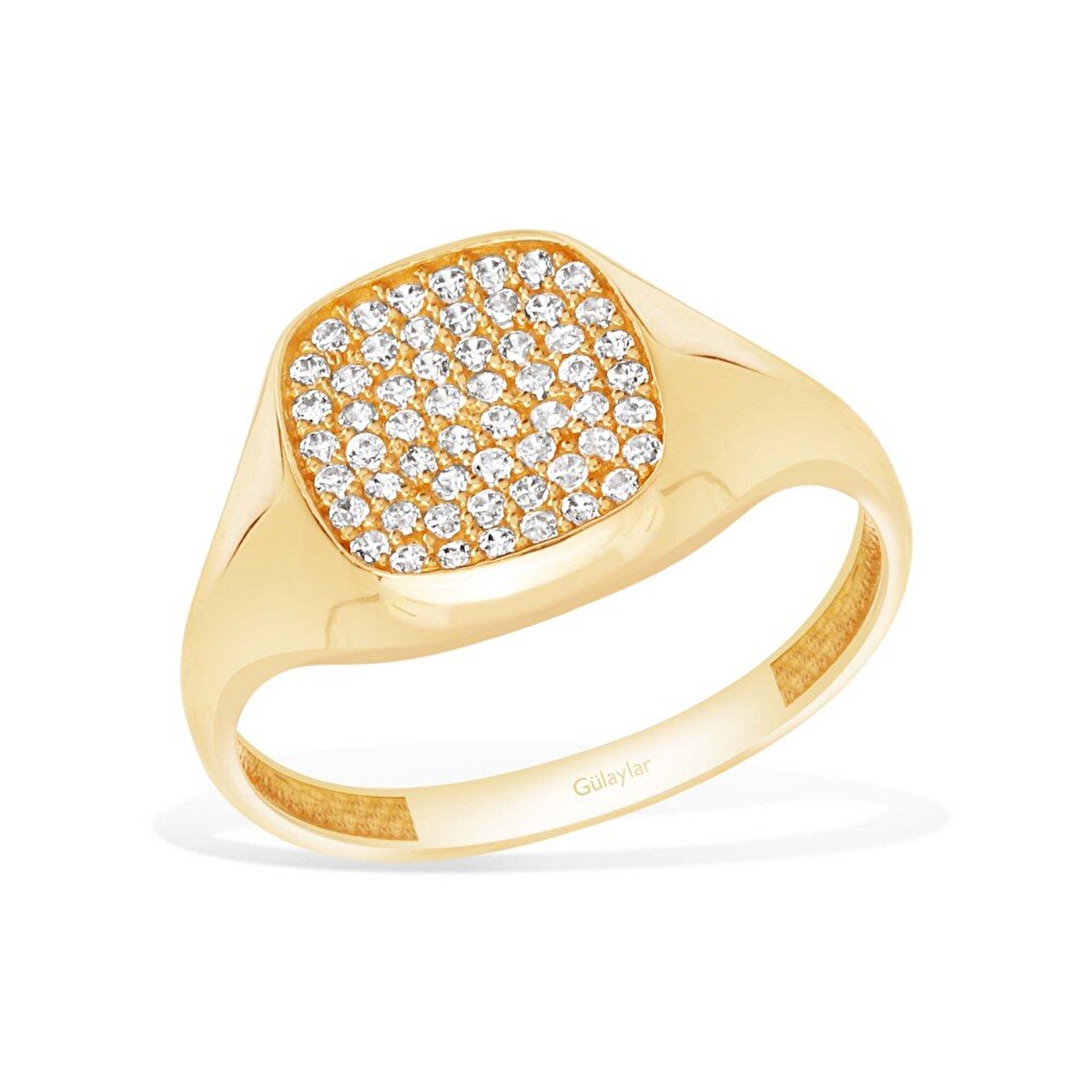 14 Ayar Sarı Altın Trend Şövalye Yüzük