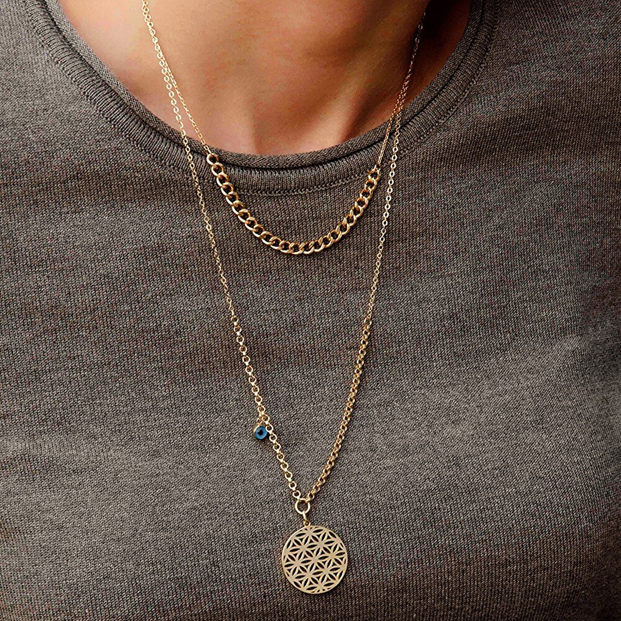 14 Ayar Sarı Altın Choker Kolye