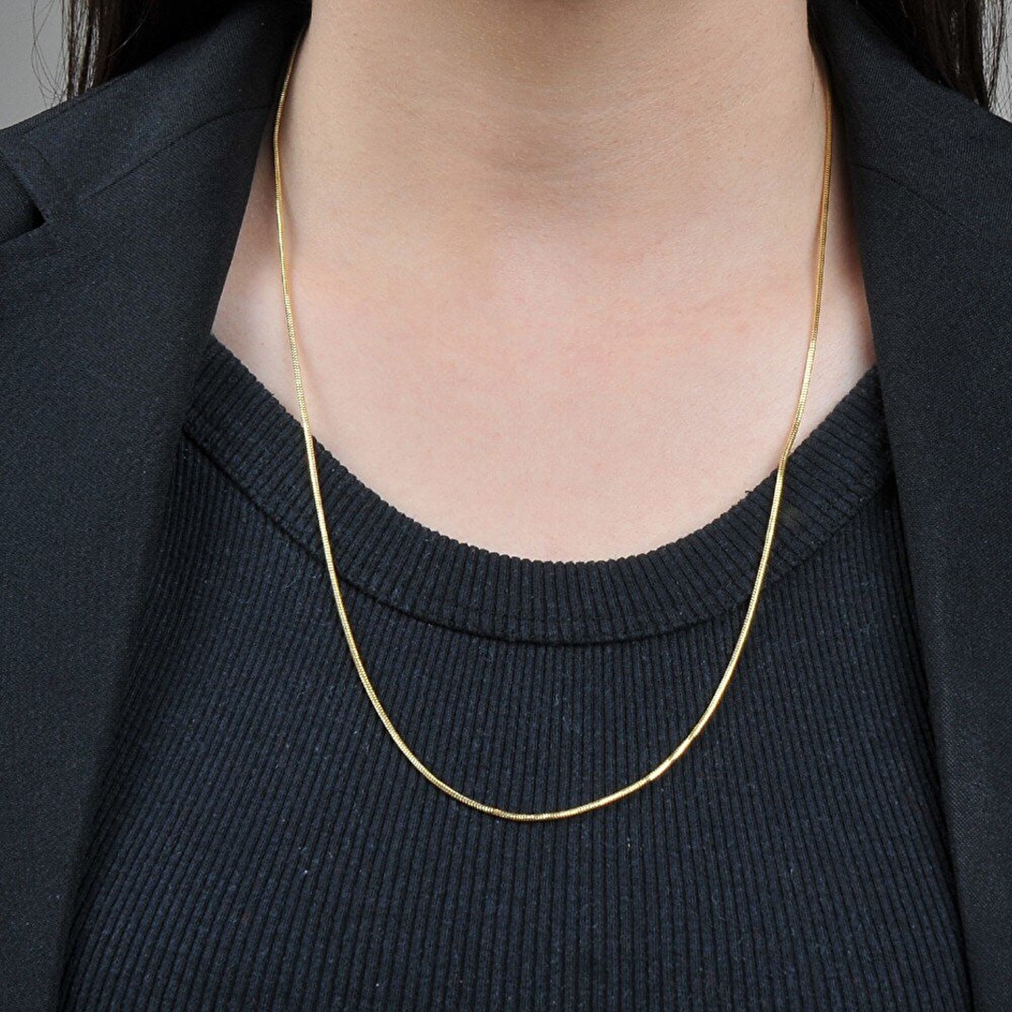 14 Ayar Sarı Altın Balık Sırtı Zincir