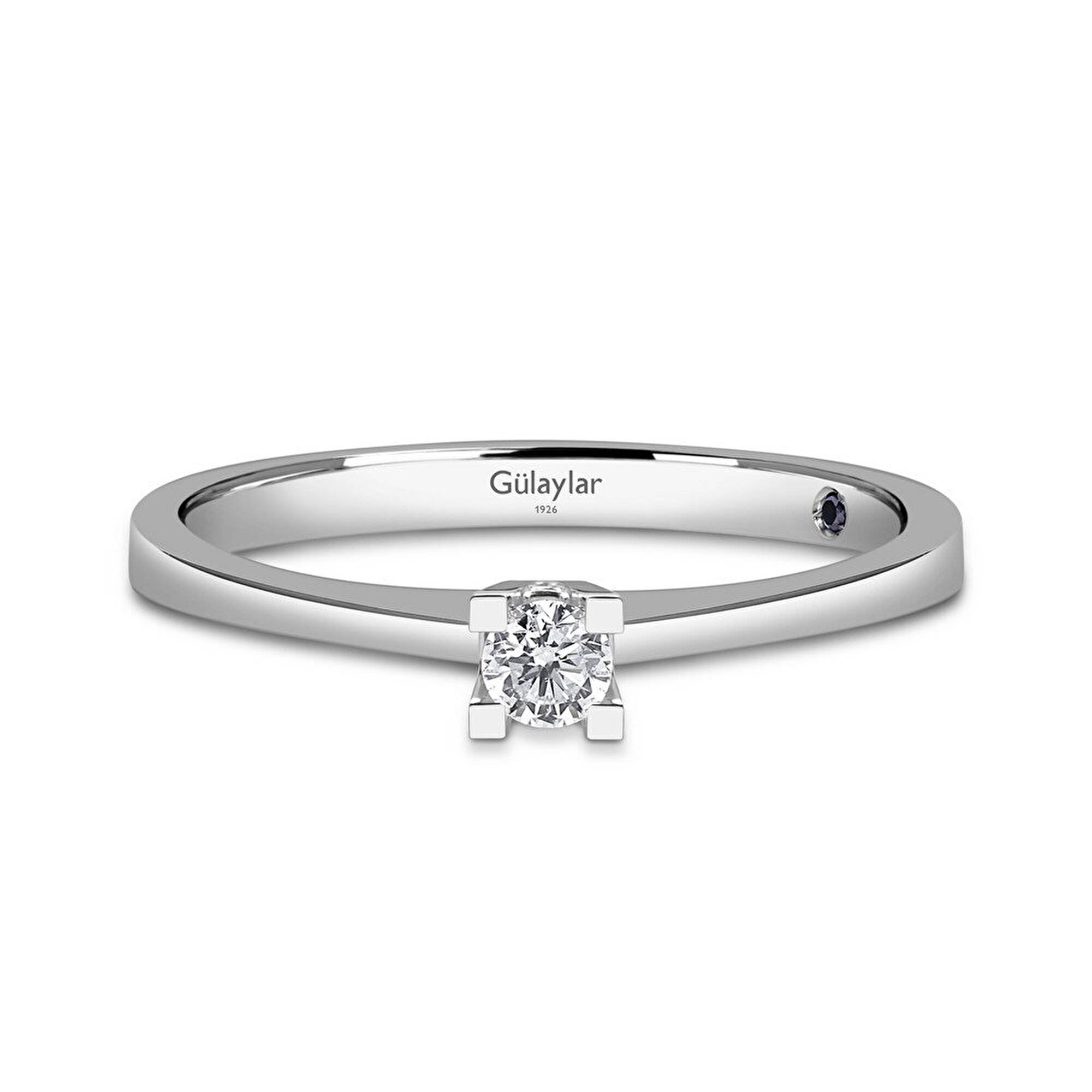 0,09 Karat Tektaş Pırlanta Yüzük