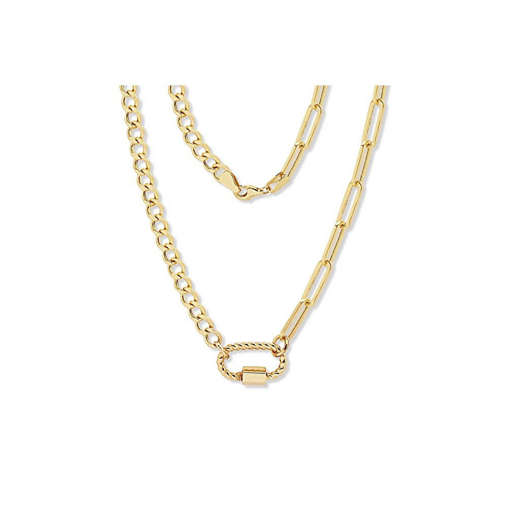 14 Ayar Sarı Altın Ataç Zincir Kolye