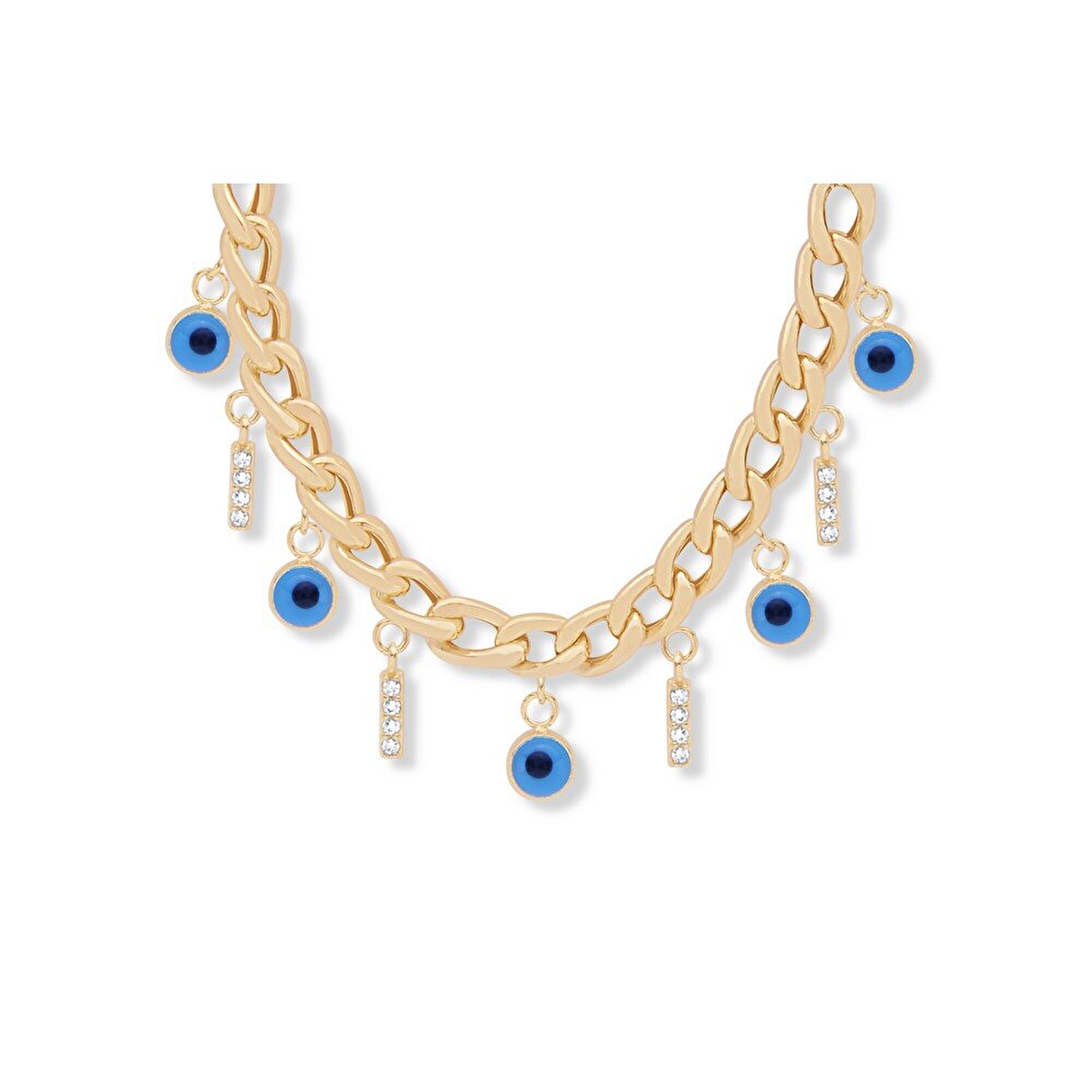 14 Ayar Sarı Altın Trend Göz Kolye