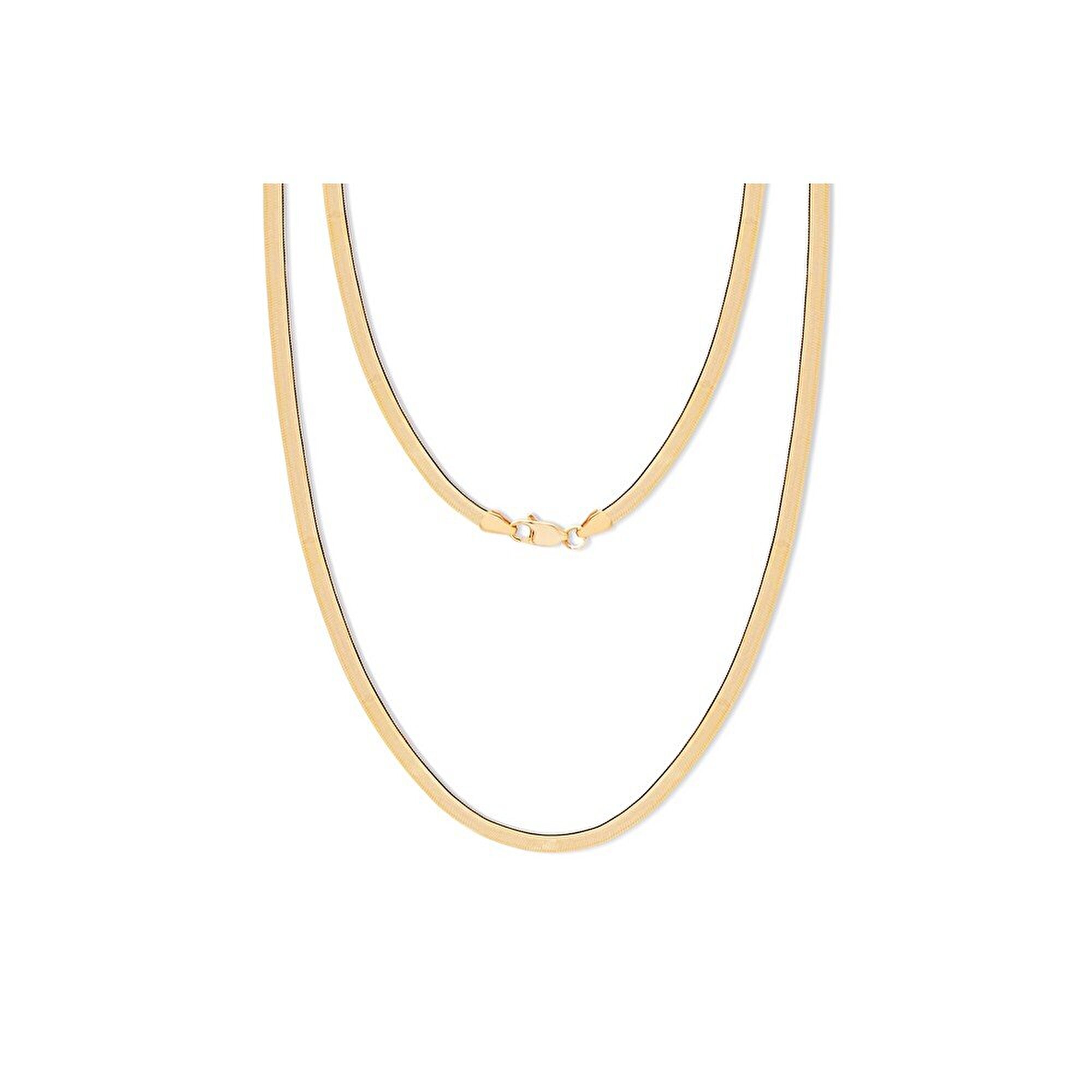 14 Ayar Sarı Altın Balık Sırtı Zincir