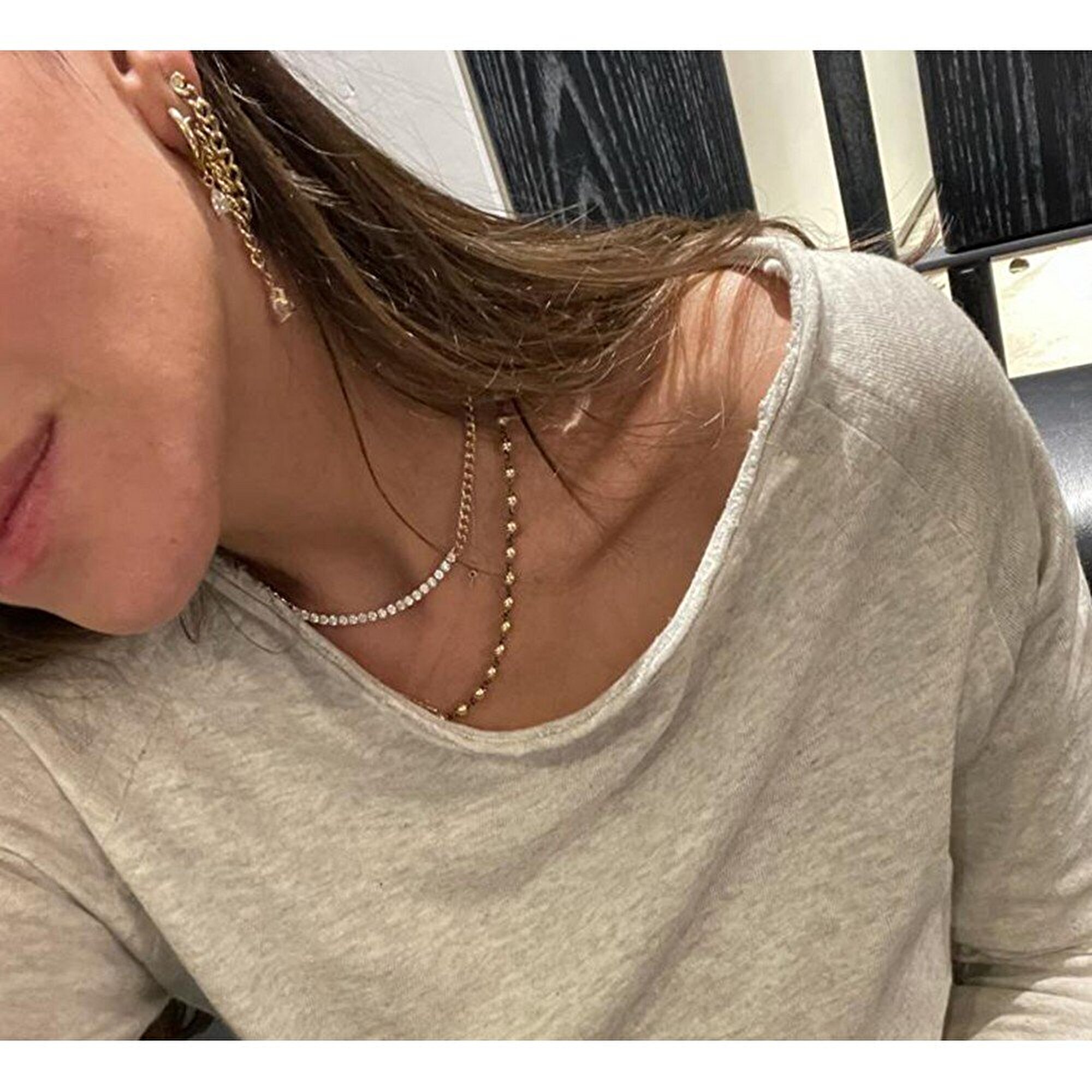 14 Ayar Sarı Altın Trend Choker Kolye