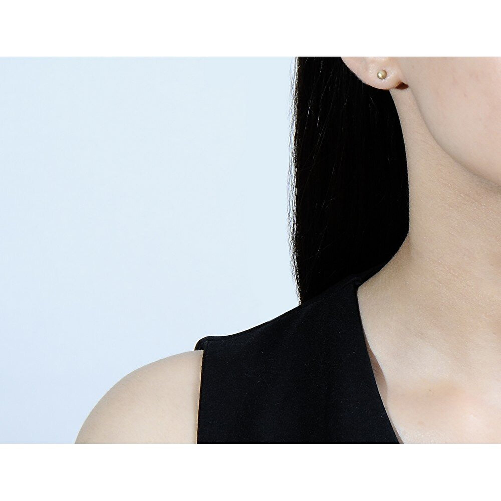 14 Ayar Sarı Altın Top Küpe