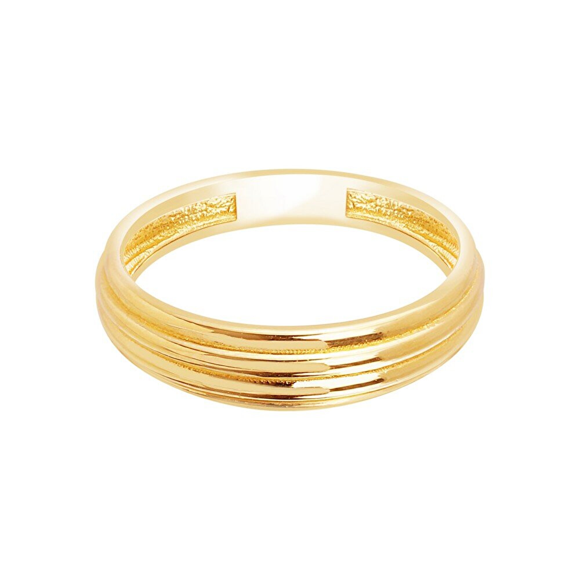 14 Ayar Sarı Altın Trend Minimal Yüzük