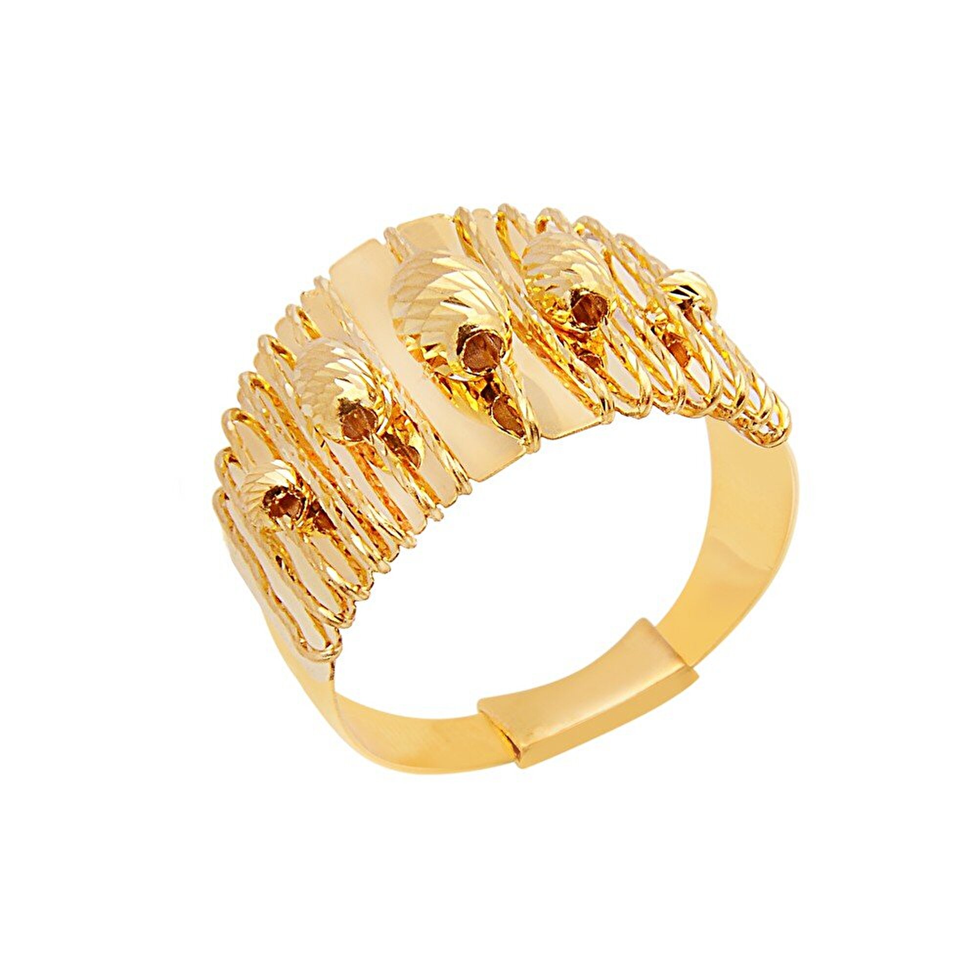 22 Ayar Sarı Altın Toplu Yüzük