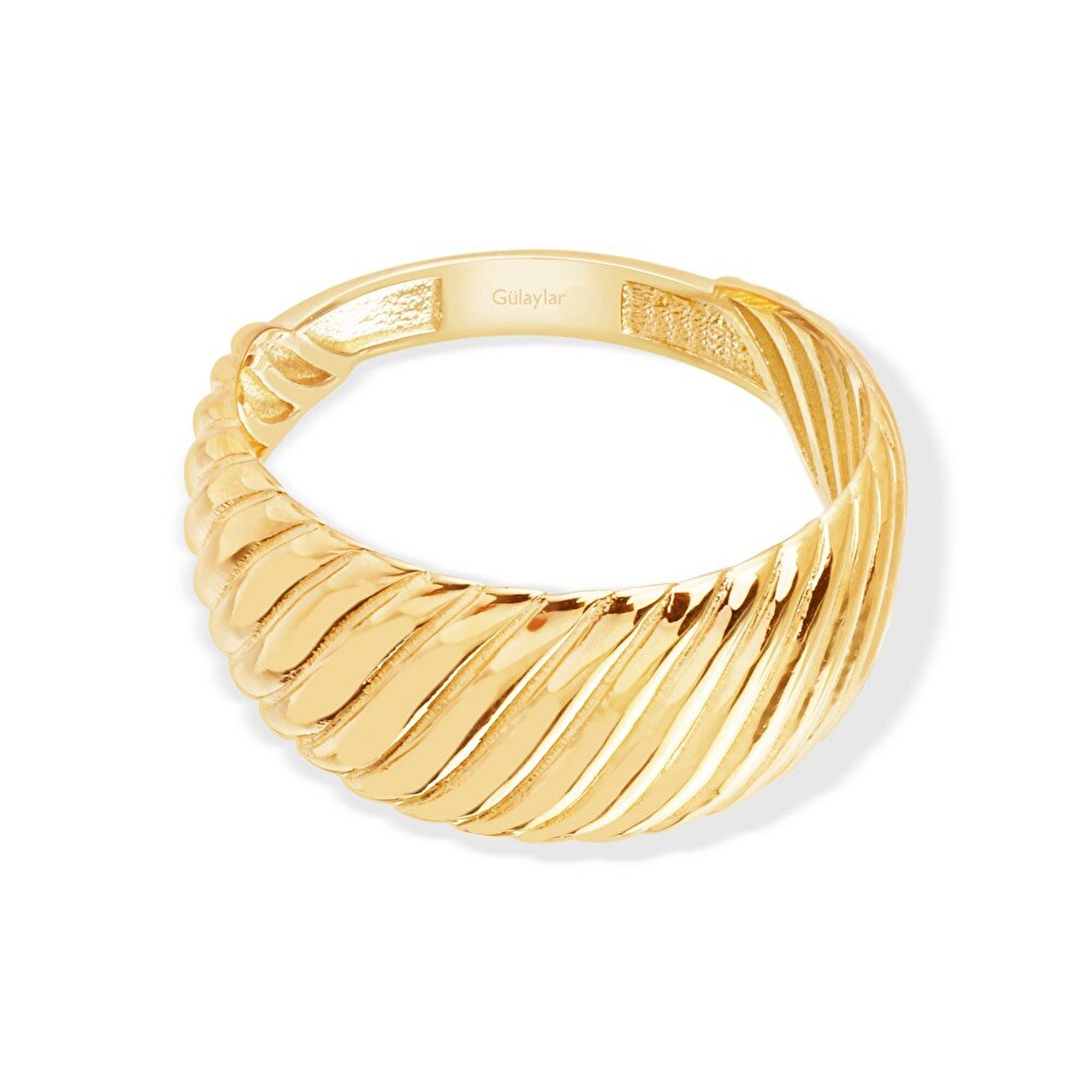 14 Ayar Sarı Altın Trend Burgu Yüzük