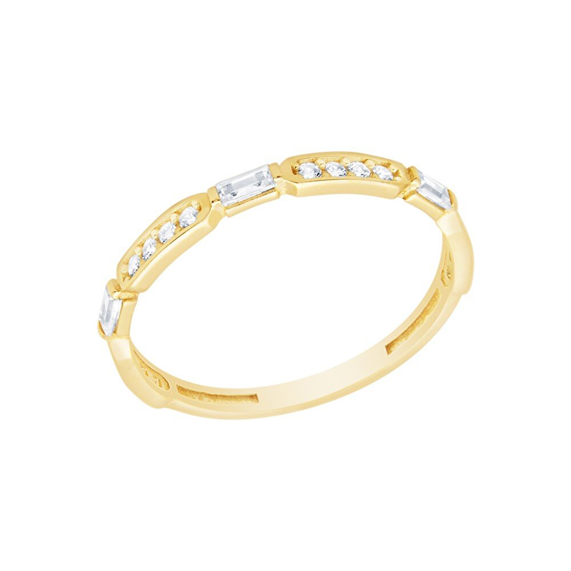 14 Ayar Sarı Altın Baget Yüzük