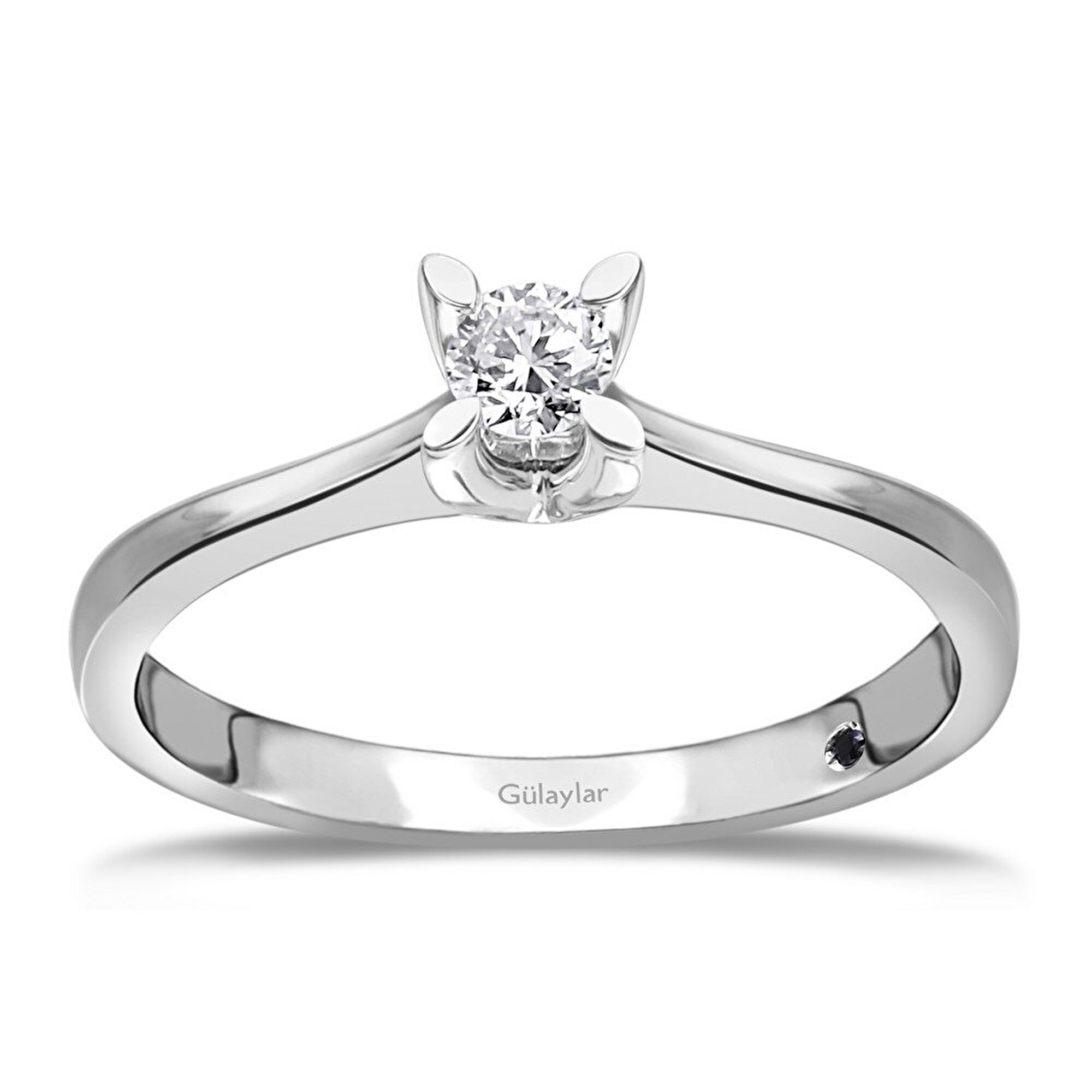 0,17 Karat Tektaş Pırlanta Yüzük