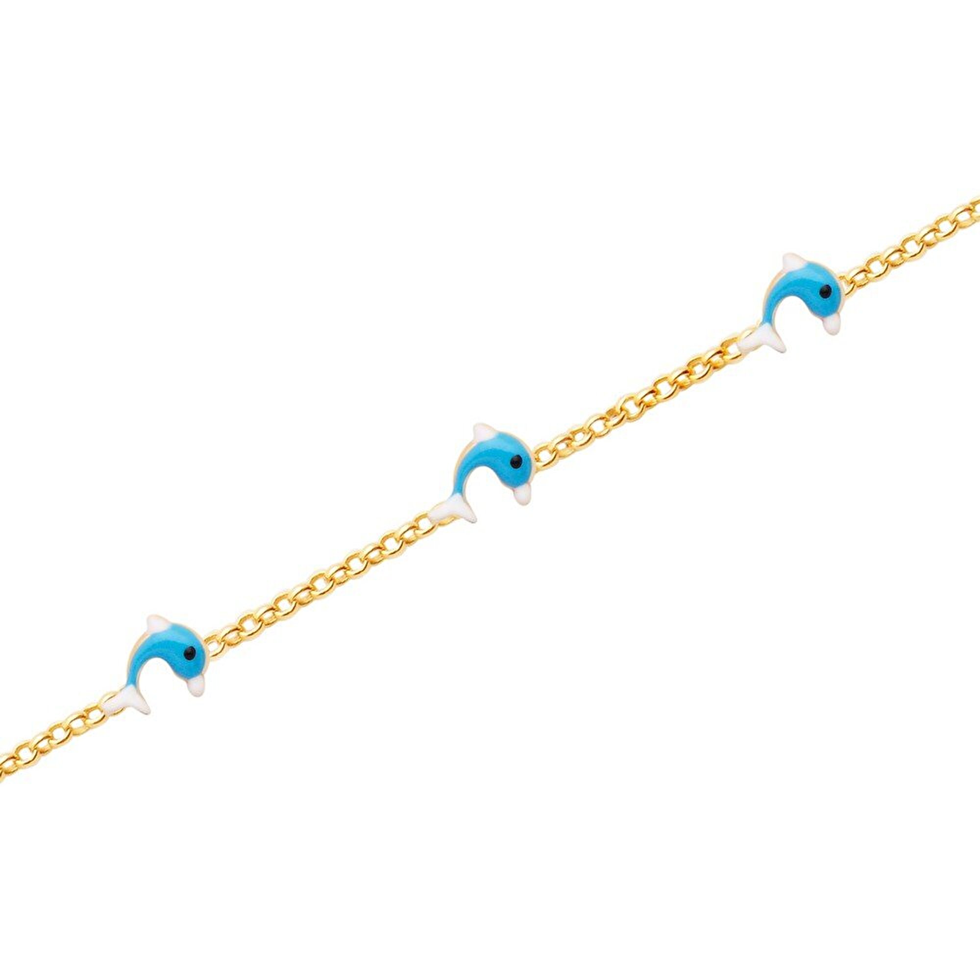 14 Ayar Sarı Altın Çocuk Bileklik