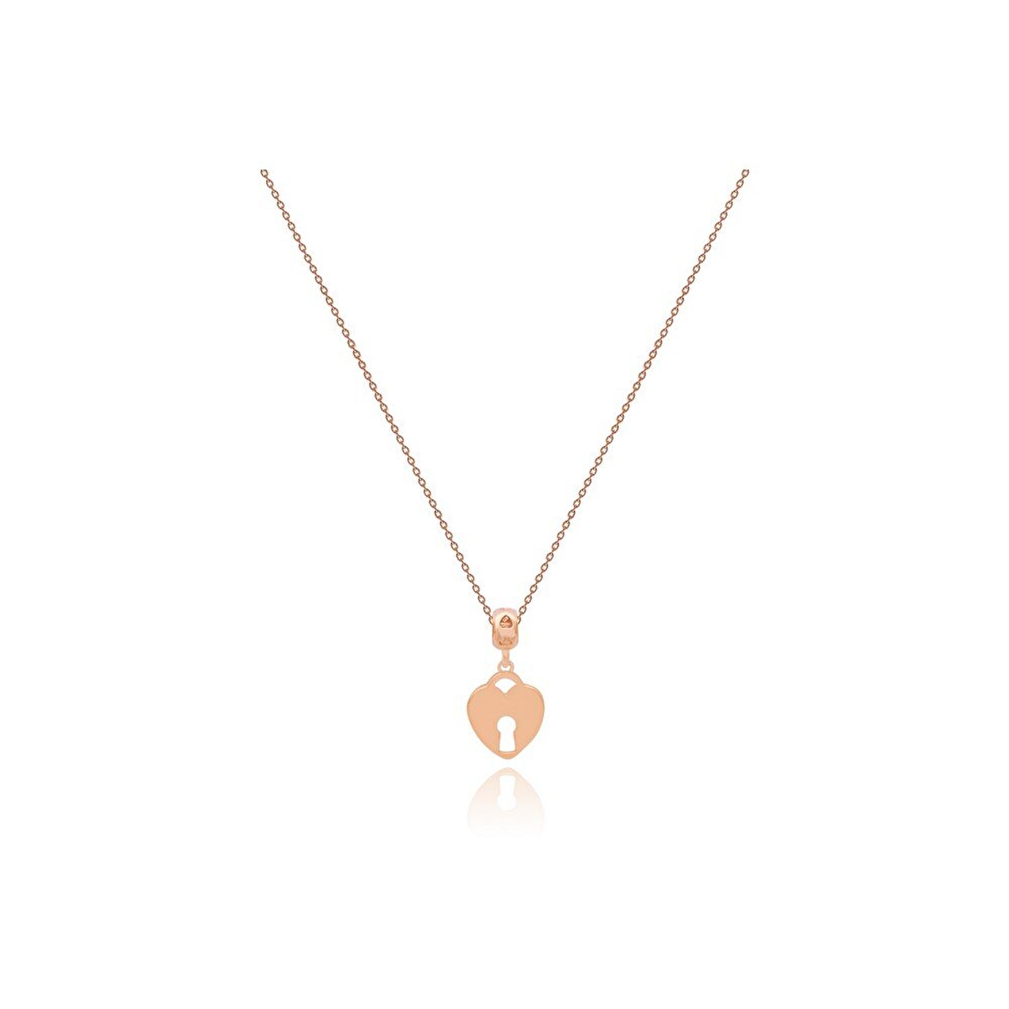 14 Ayar Rose Altın Kalp Figürlü Kolye