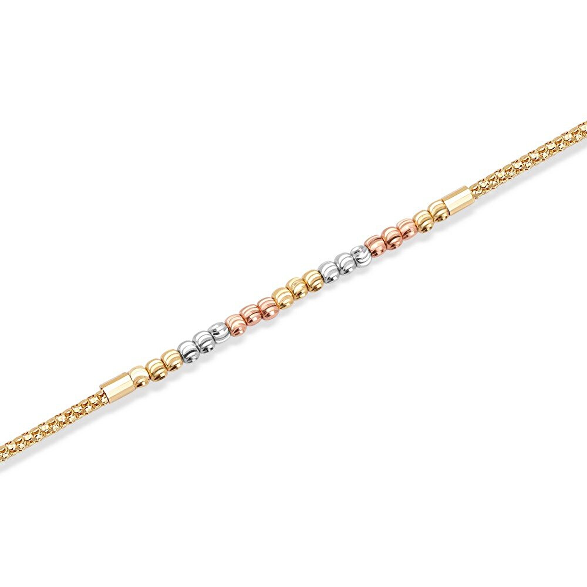 14 Ayar 3 Renkli Altın Dorika Bileklik