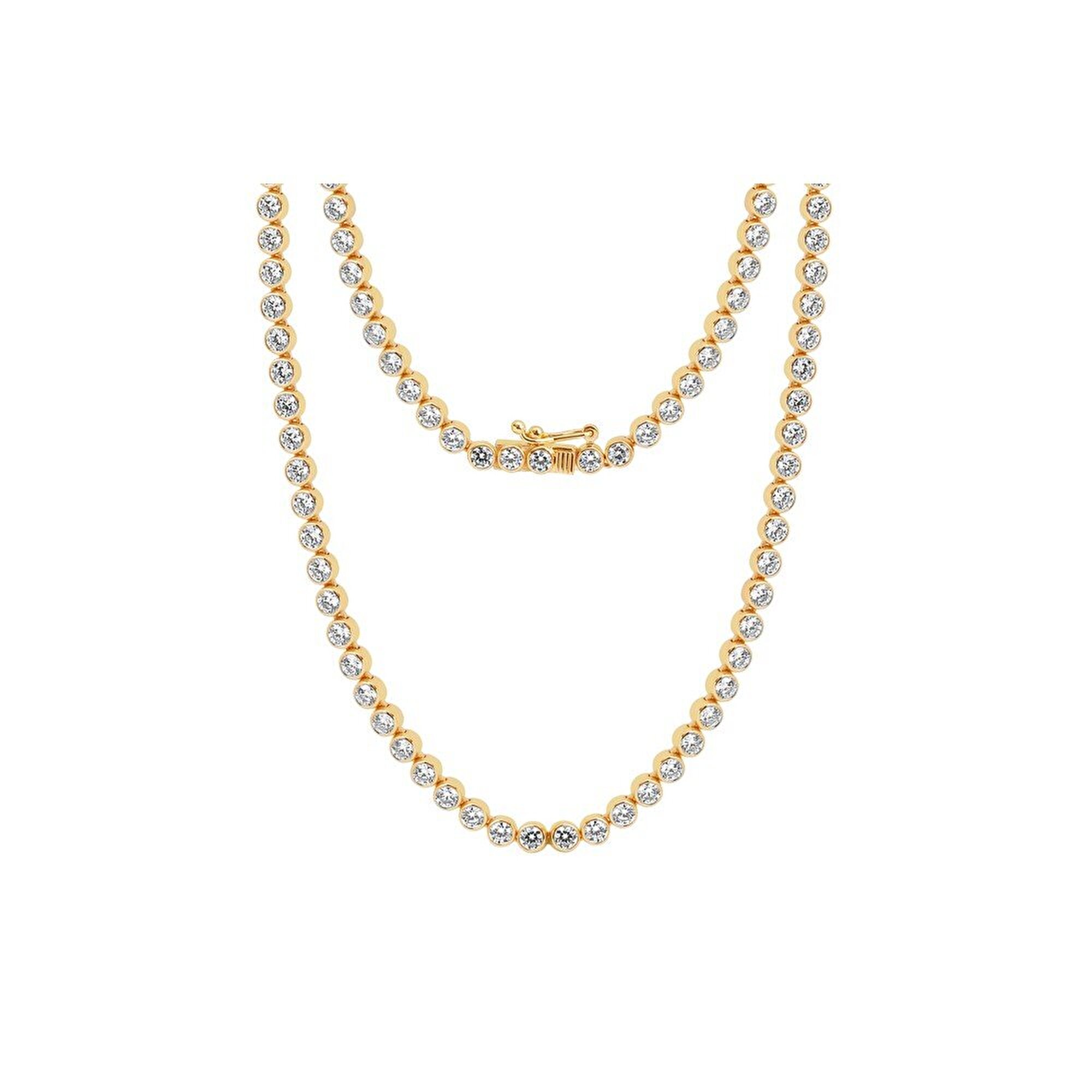 14 Ayar Sarı Altın Su Yolu Gerdanlık