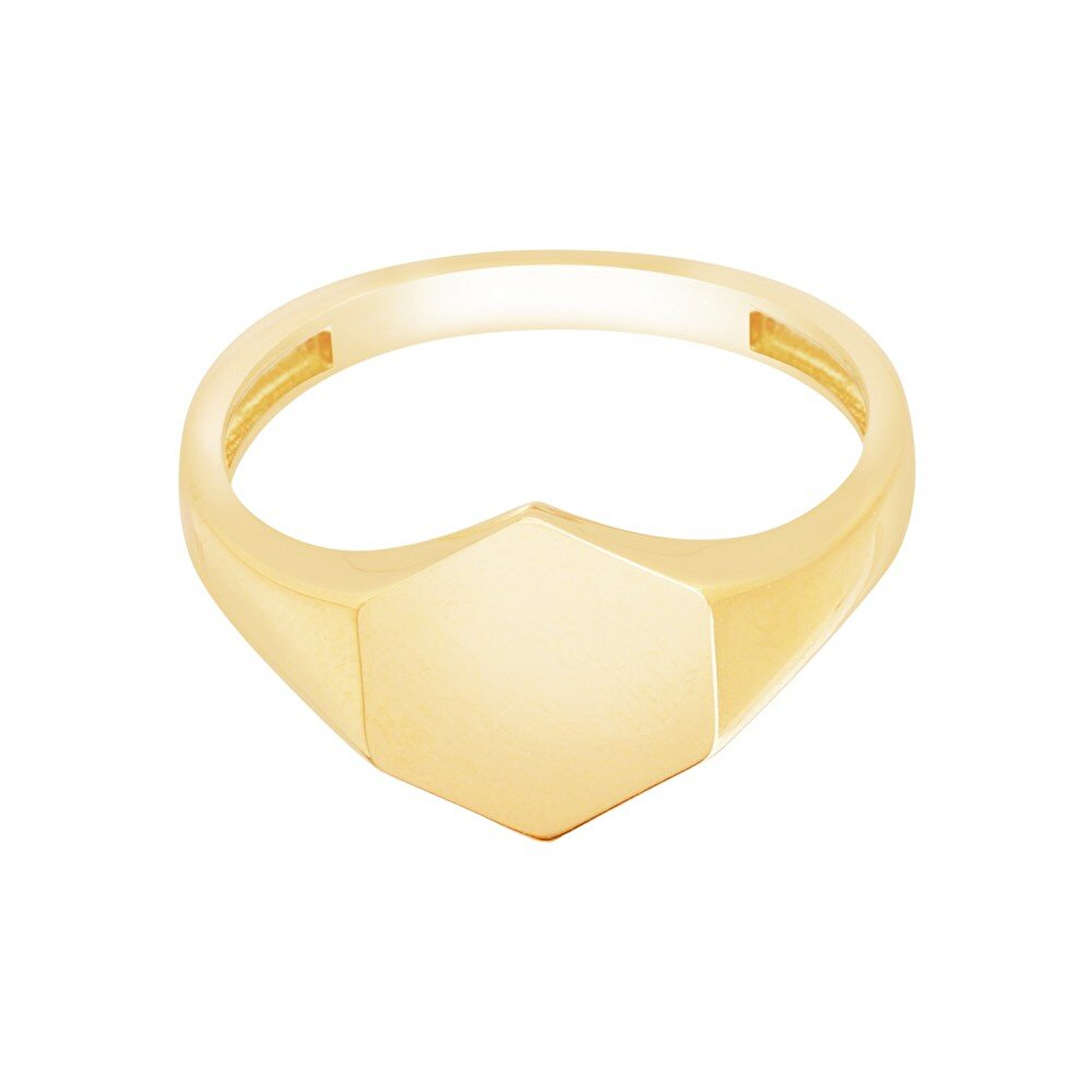 14 Ayar Sarı Altın Kişiye Özel Harf Yüzük