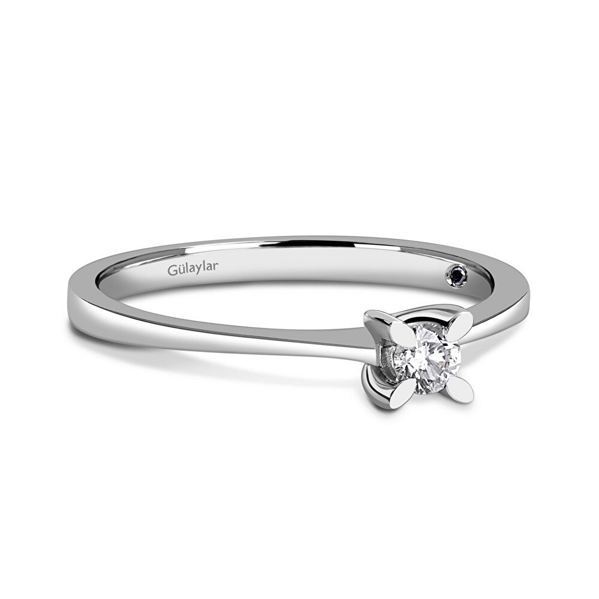 0,13 Karat Tektaş Pırlanta Yüzük