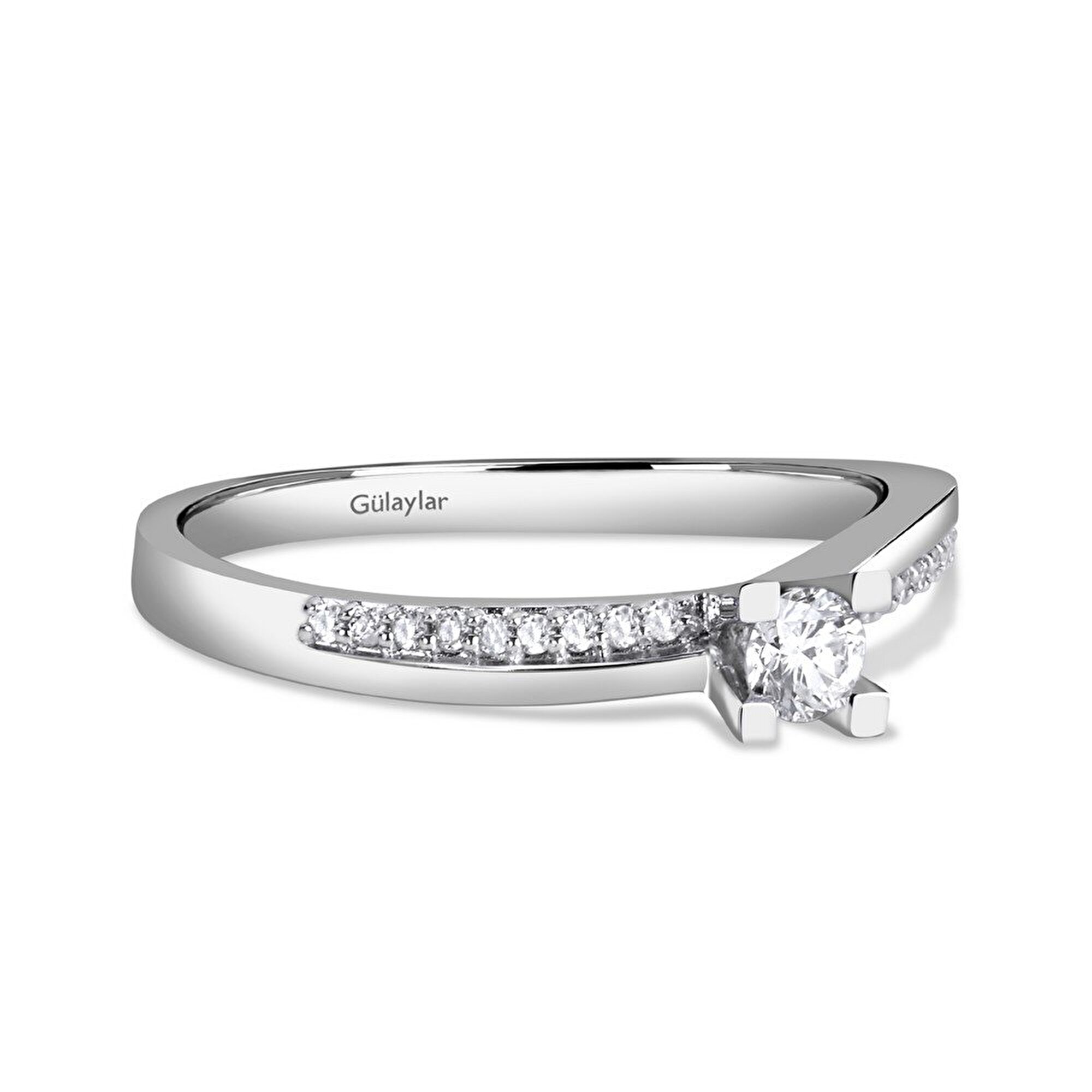 0,22 Karat Tektaş Pırlanta Yüzük