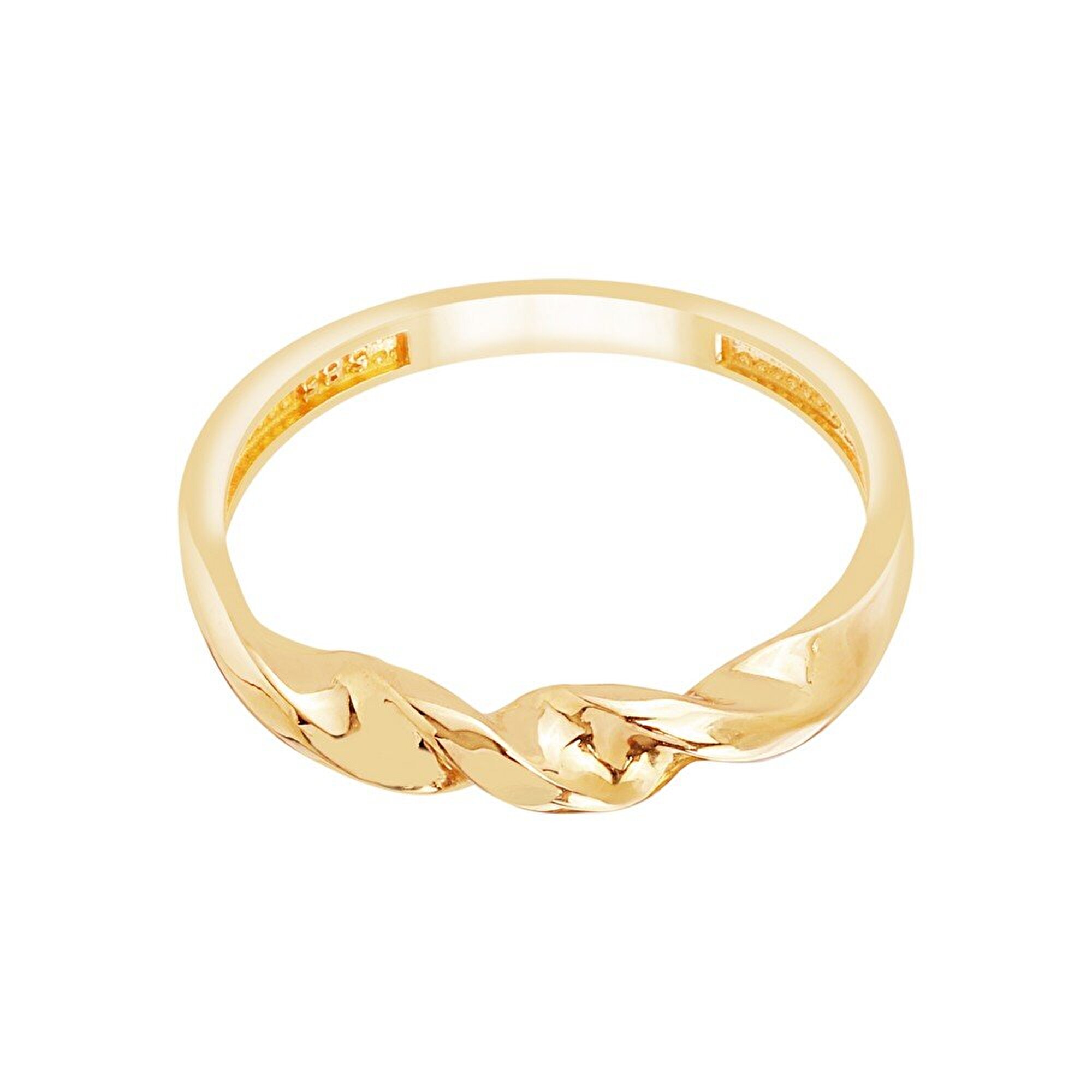 14 Ayar Sarı Altın Trend Burgu Yüzük