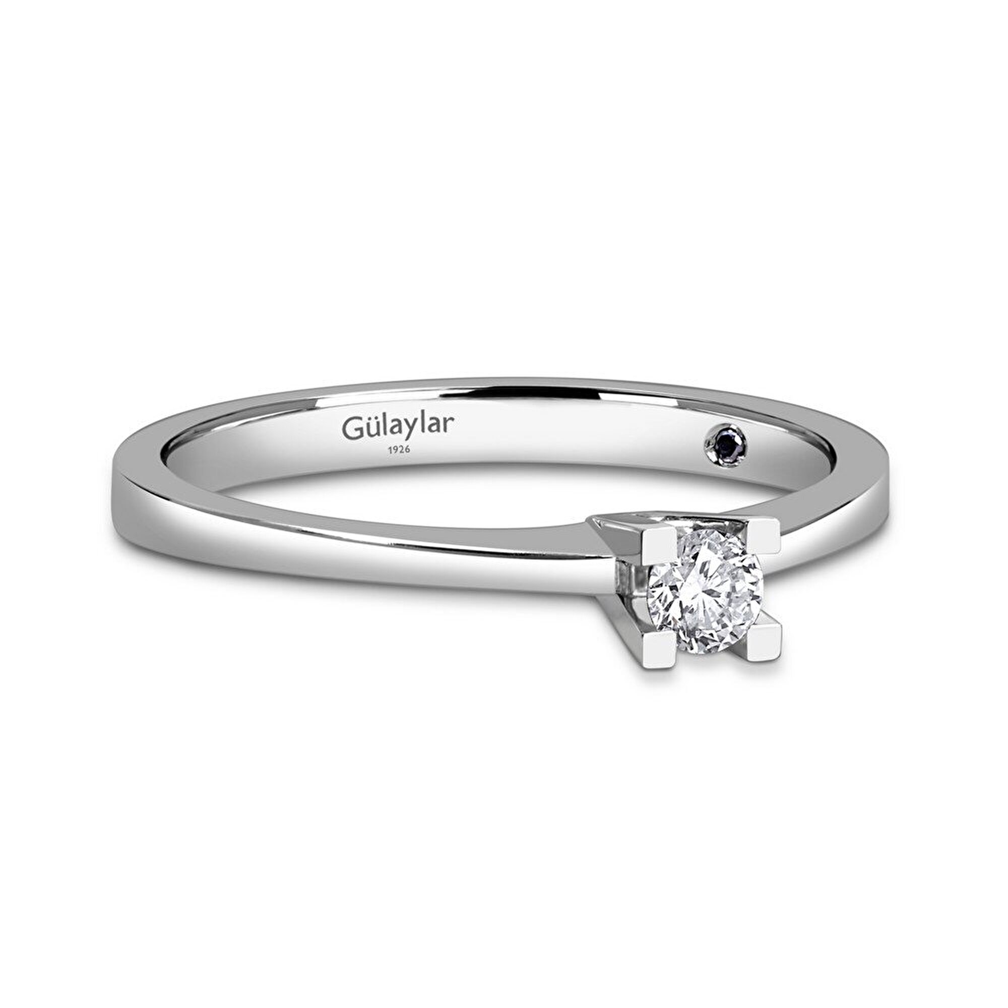 0,09 Karat Tektaş Pırlanta Yüzük