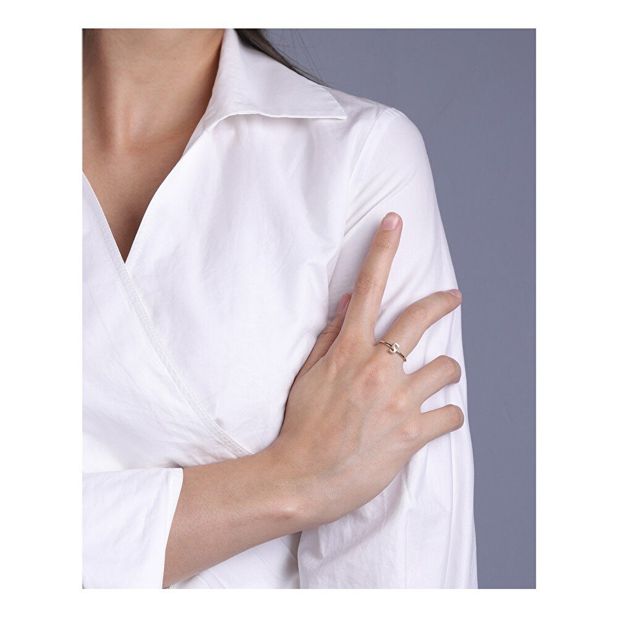 14 Ayar Sarı Altın S Harf Yüzük