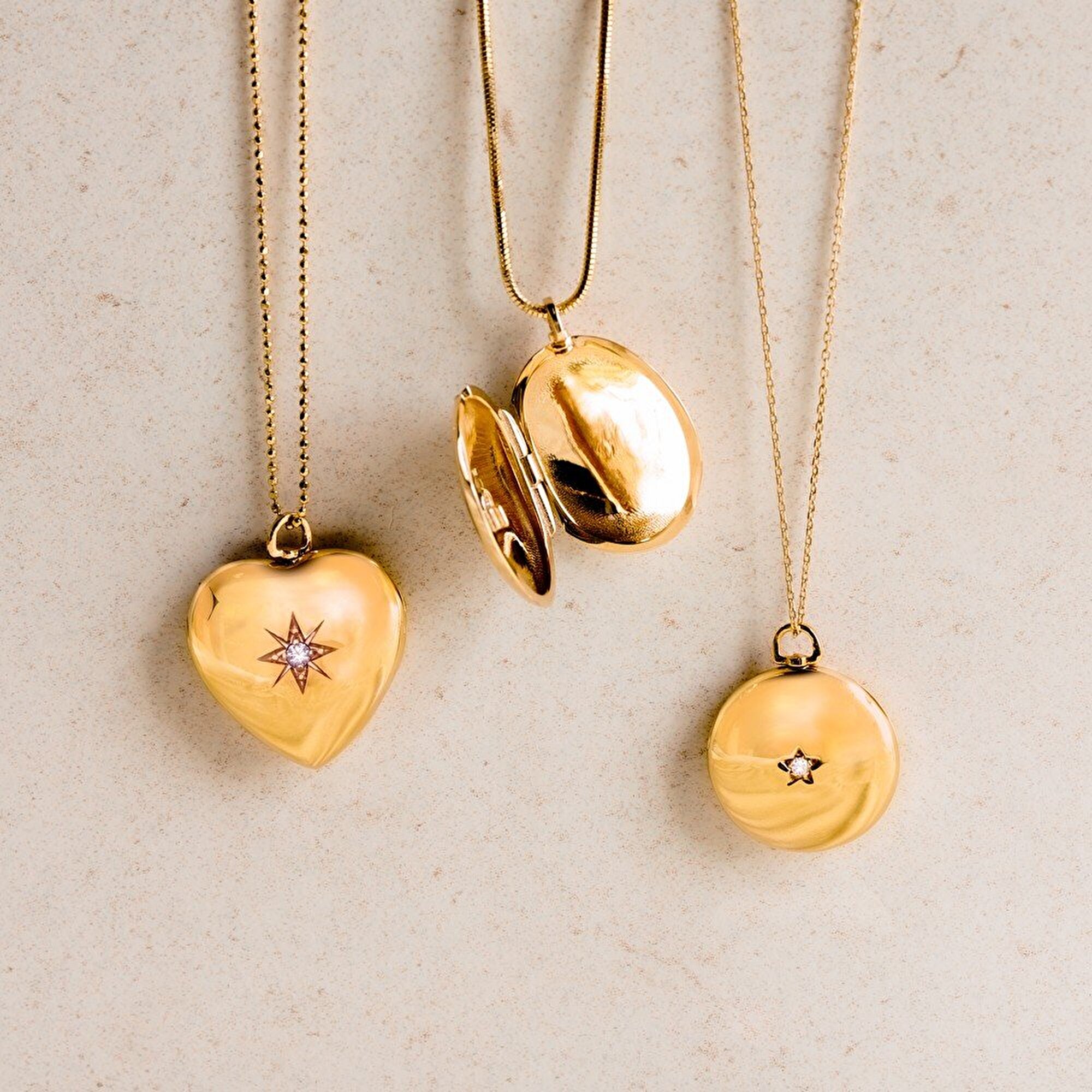 14 Ayar Sarı Altın Fotoğraflı Kolye Ucu