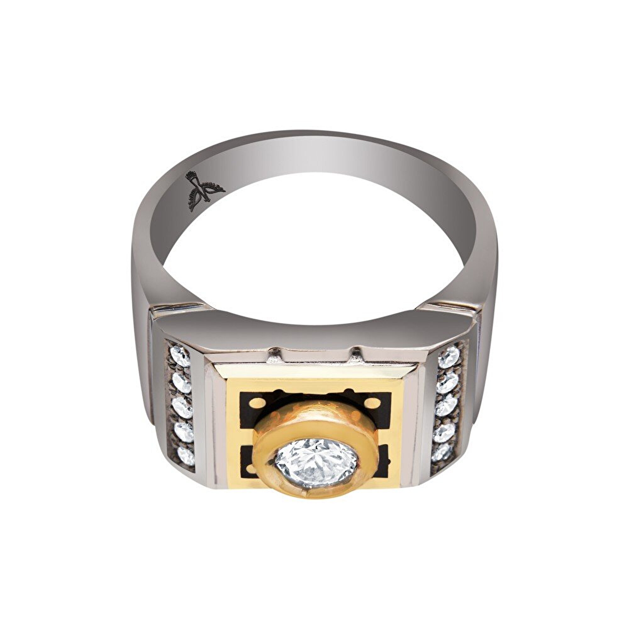 14 Ayar 3 Renkli Altın Erkek Yüzük