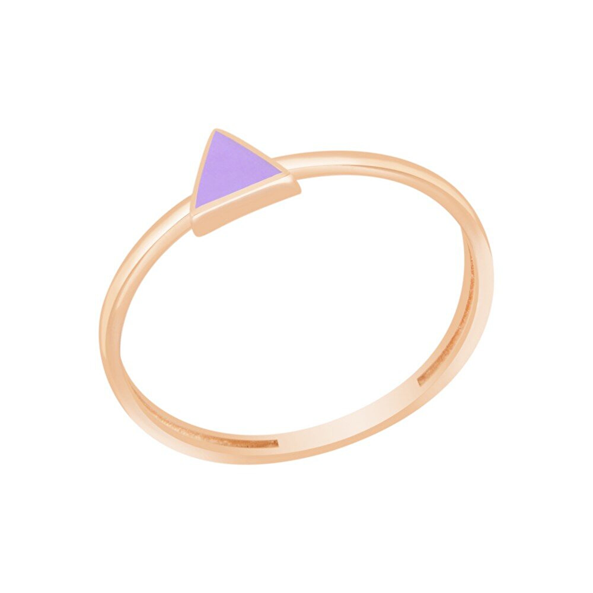 14 Ayar Mor Mineli Minimal Yüzük