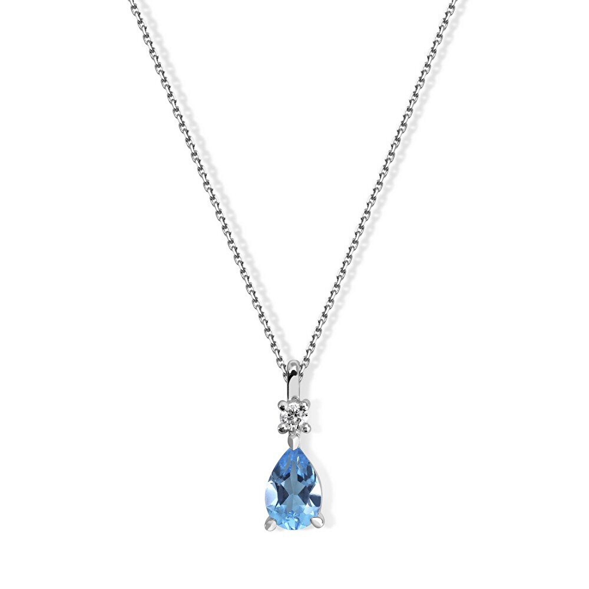 0,48 Karat Renkli Taşlı Pırlanta Kolye