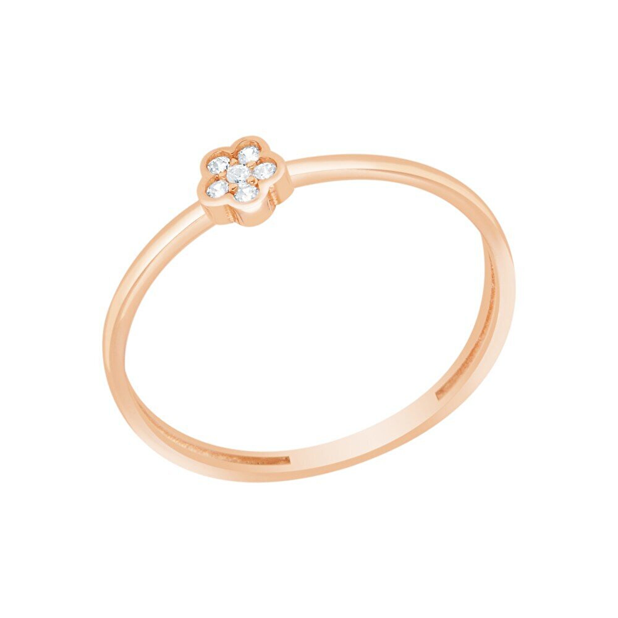 14 Ayar Rose Altın Minimal Yüzük