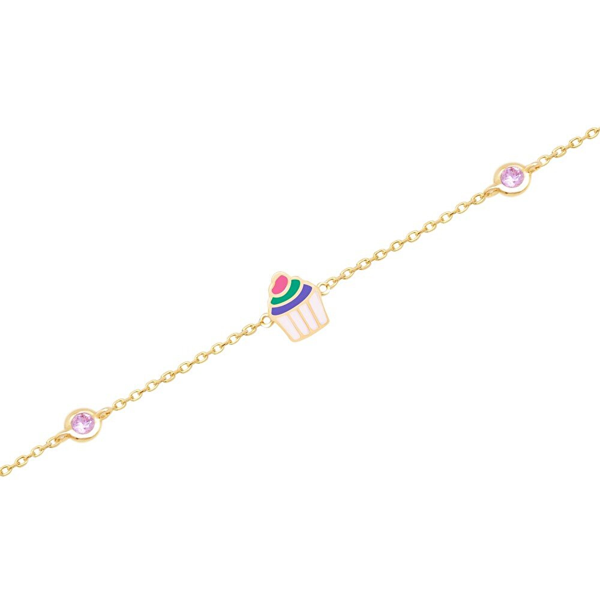 14 Ayar Sarı Altın Çocuk Bileklik