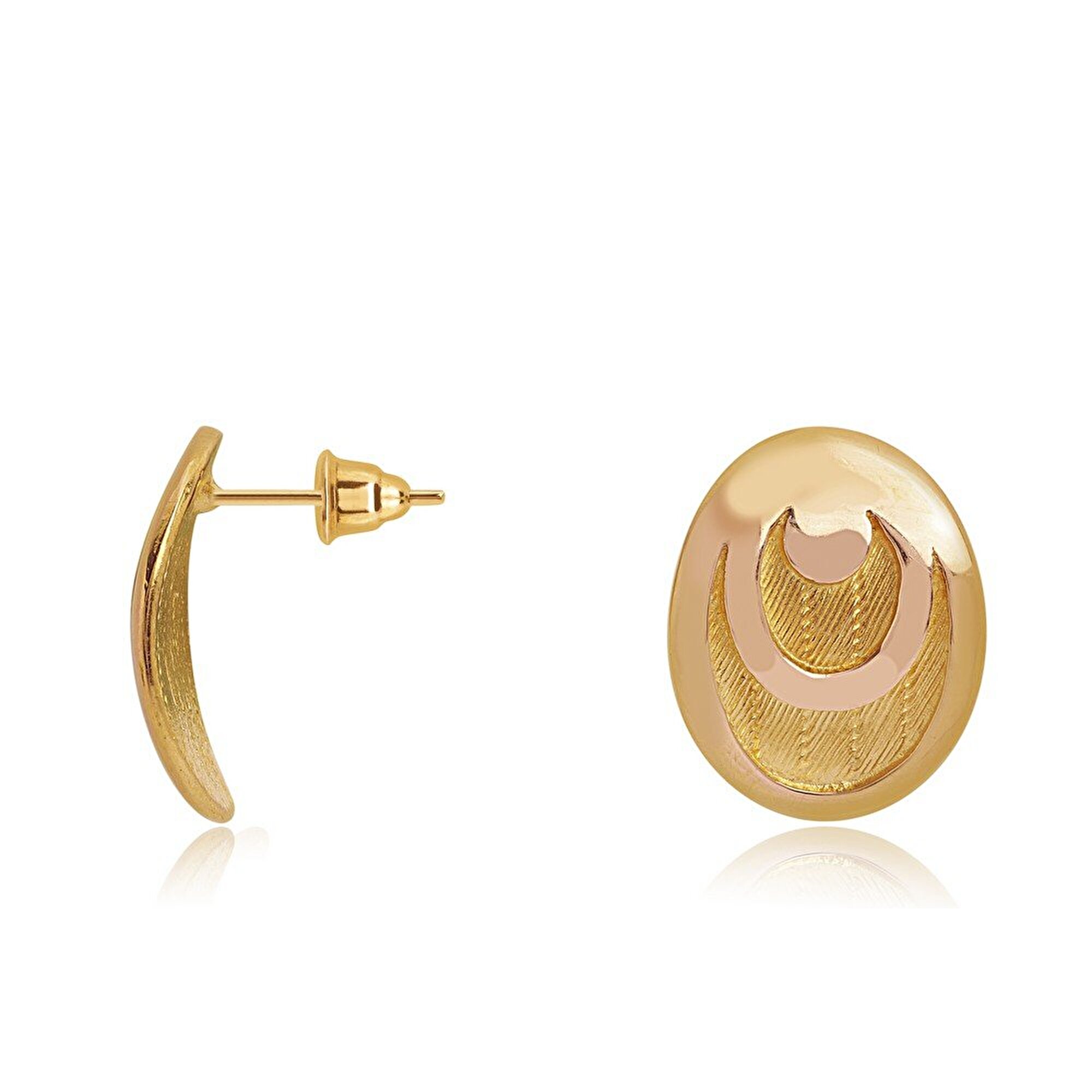 22 Ayar Sarı Altın Trabzon Küpe