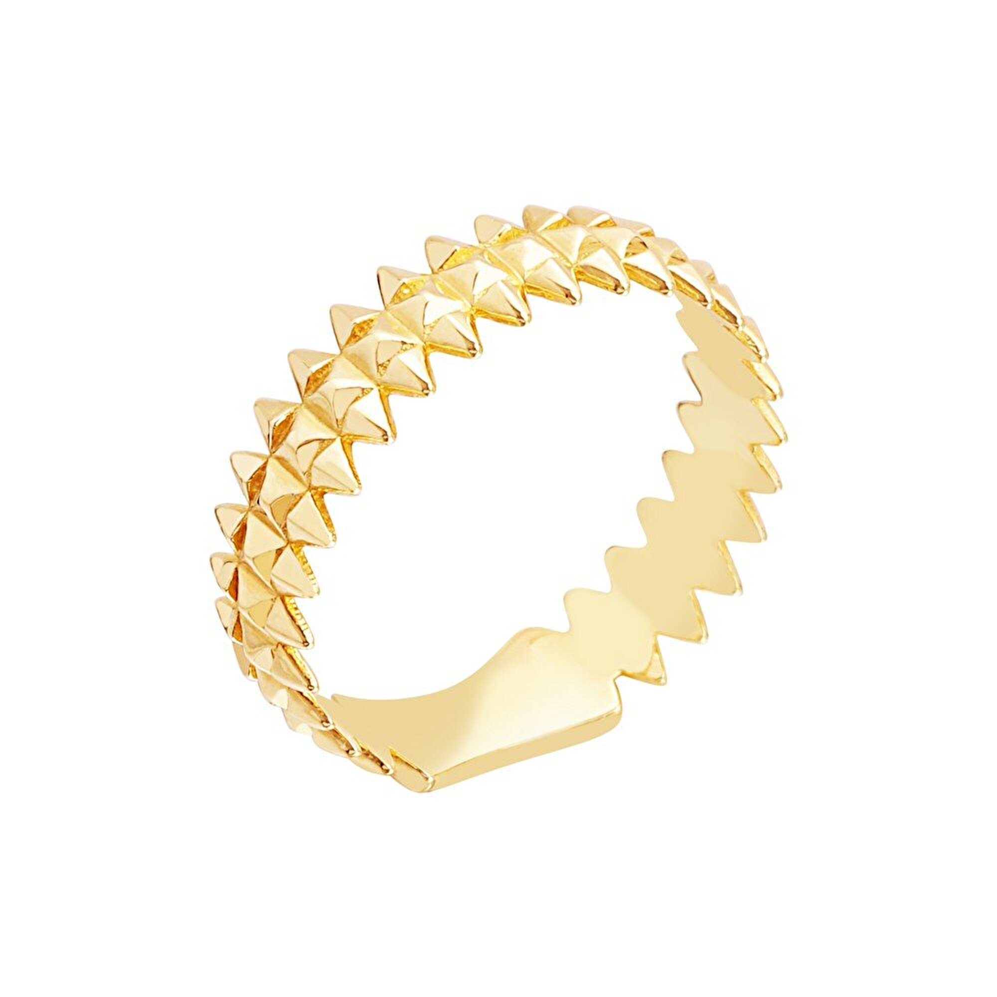 14 Ayar Sarı Altın Çivi Yüzük