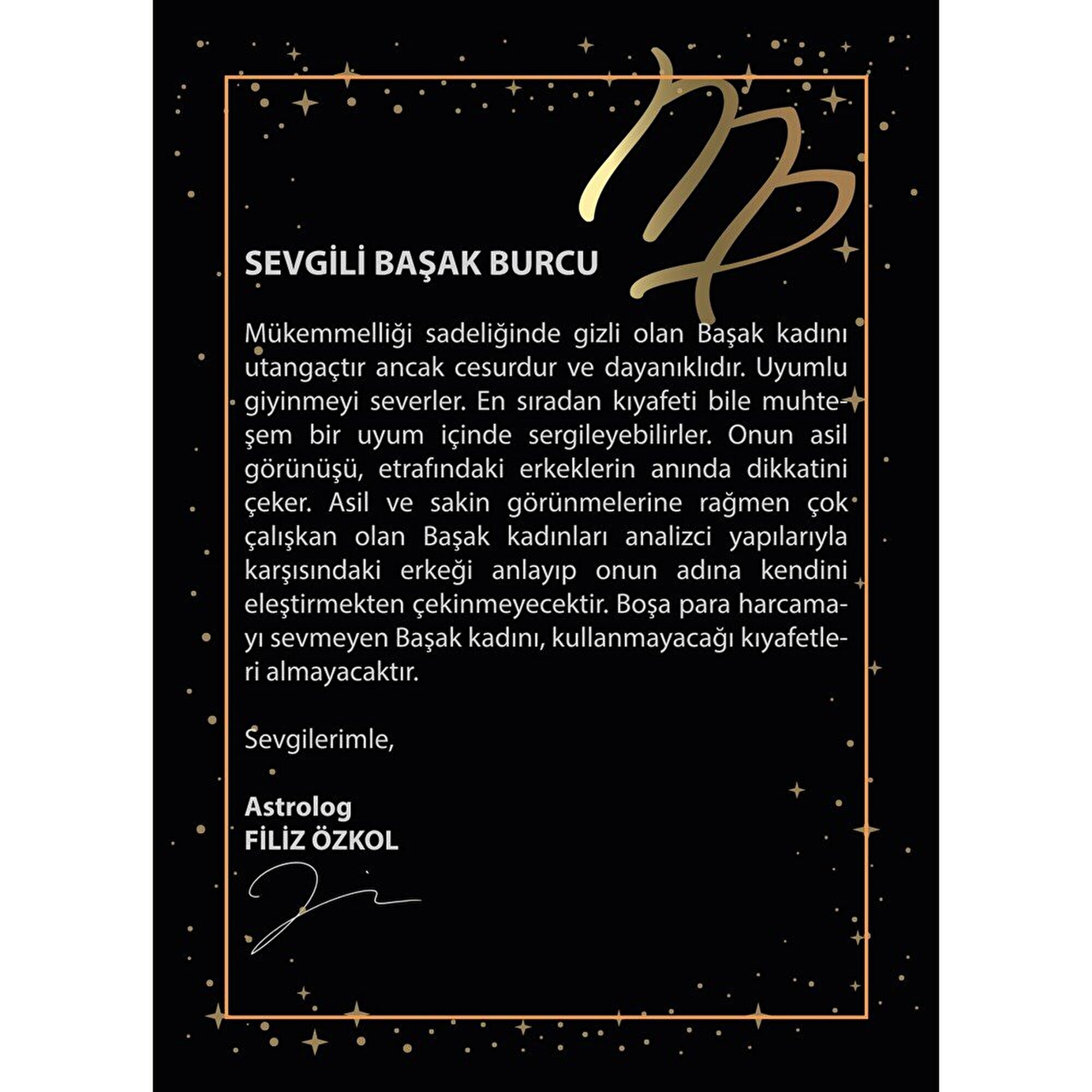 14 Ayar Sarı Altın Başak Burç Kolye