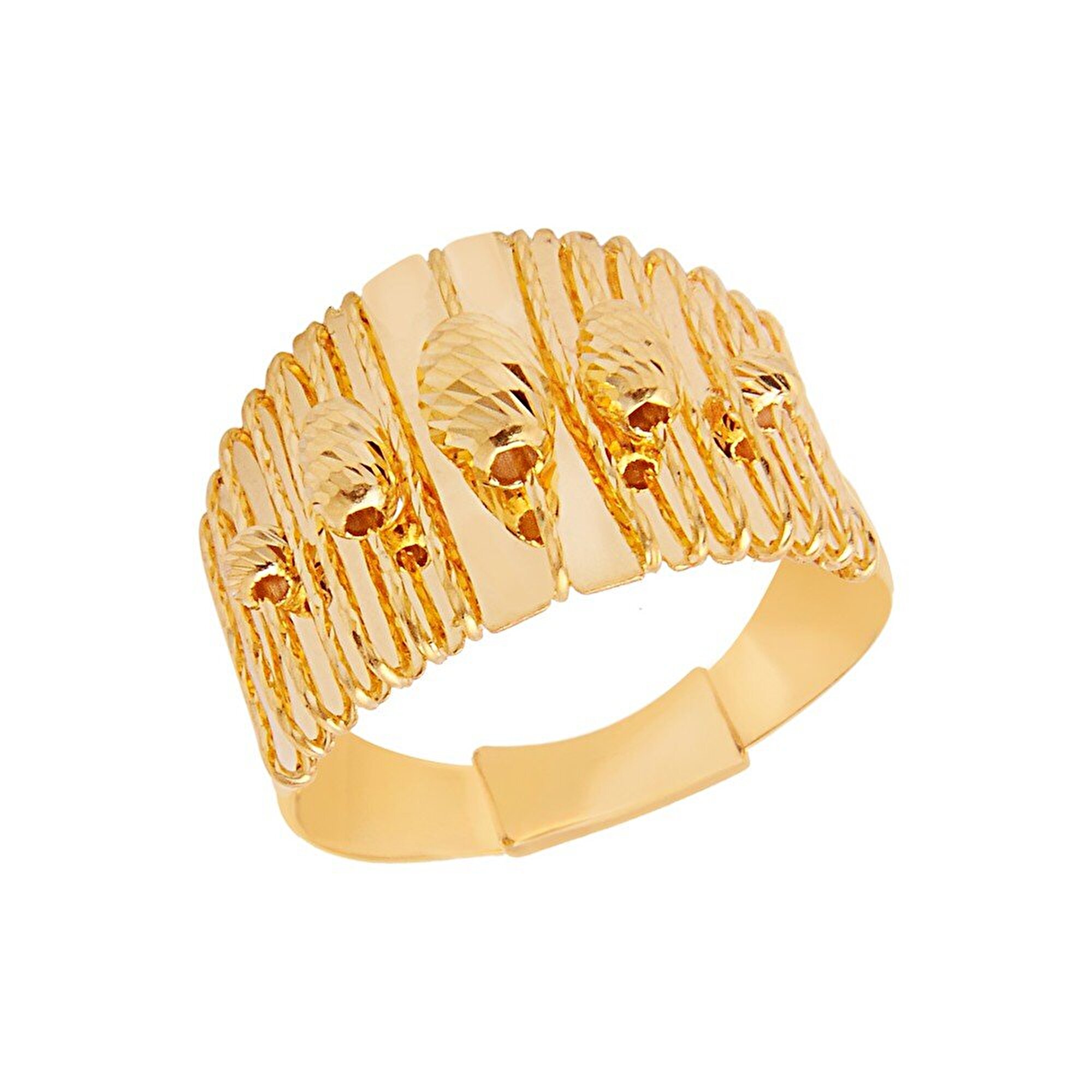 22 Ayar Sarı Altın Toplu Yüzük