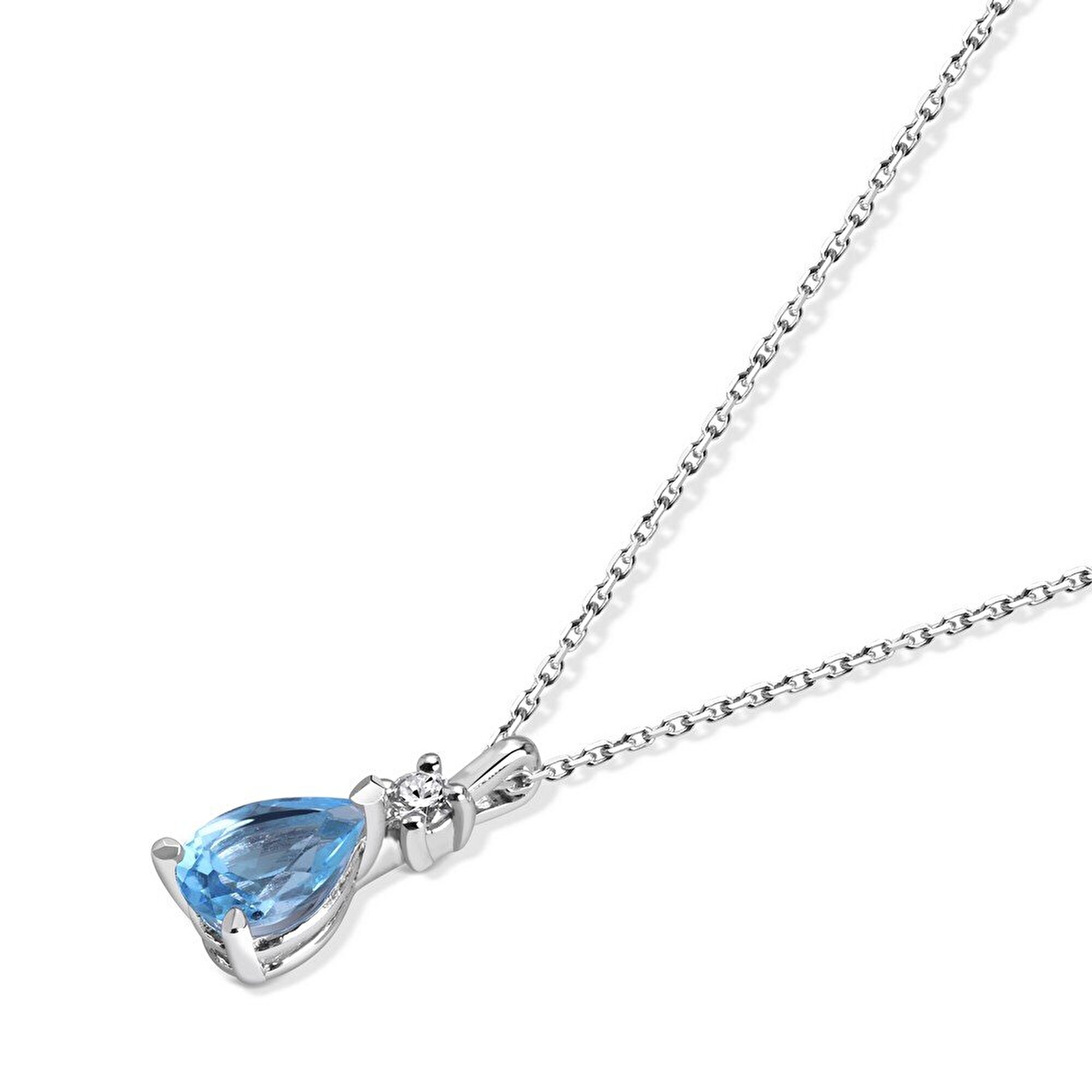 0,48 Karat Renkli Taşlı Pırlanta Kolye