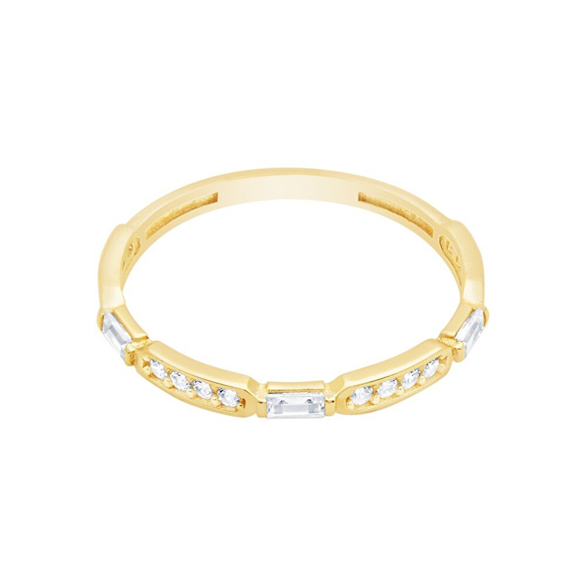 14 Ayar Sarı Altın Baget Yüzük