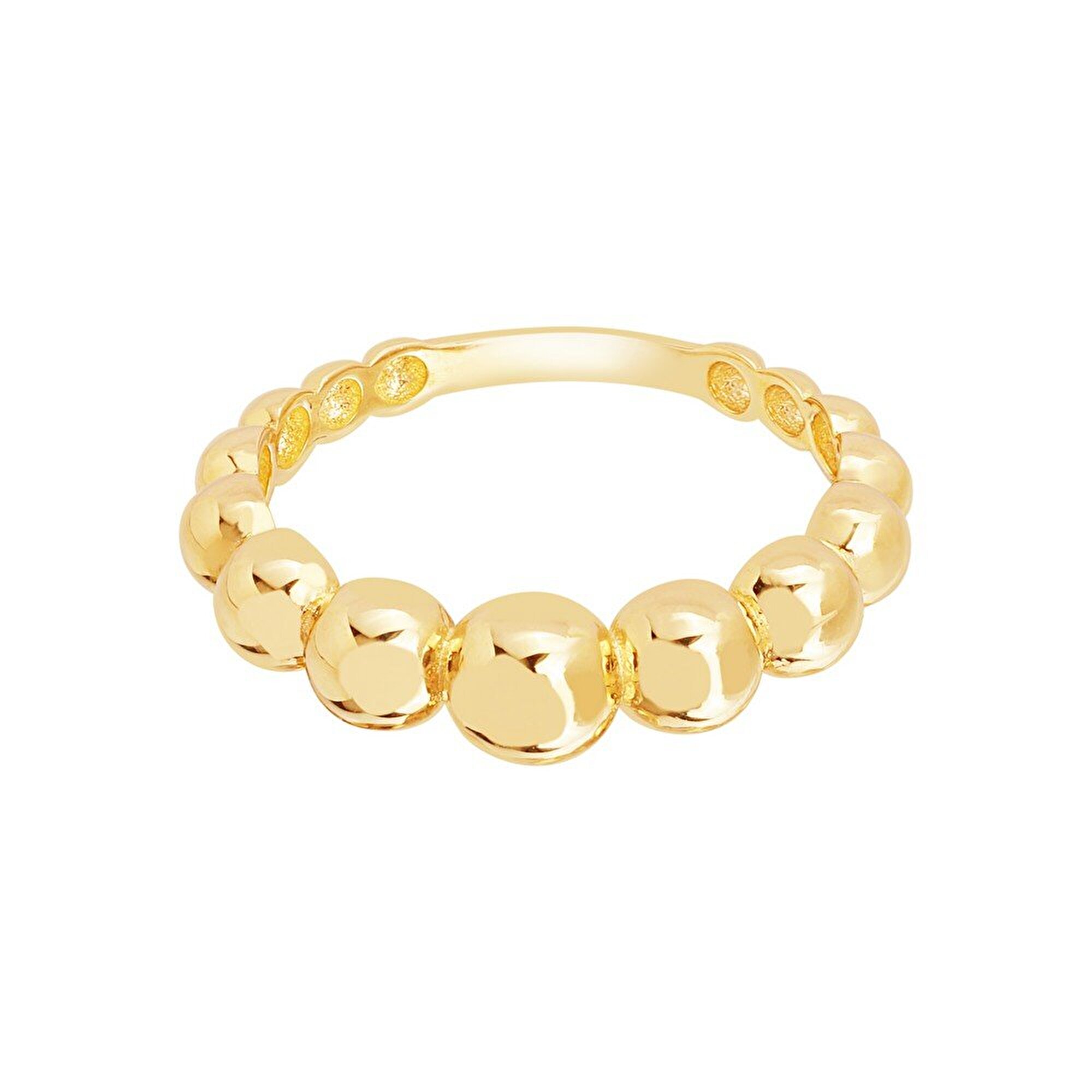 14 Ayar Sarı Altın Trend Minimal Yüzük