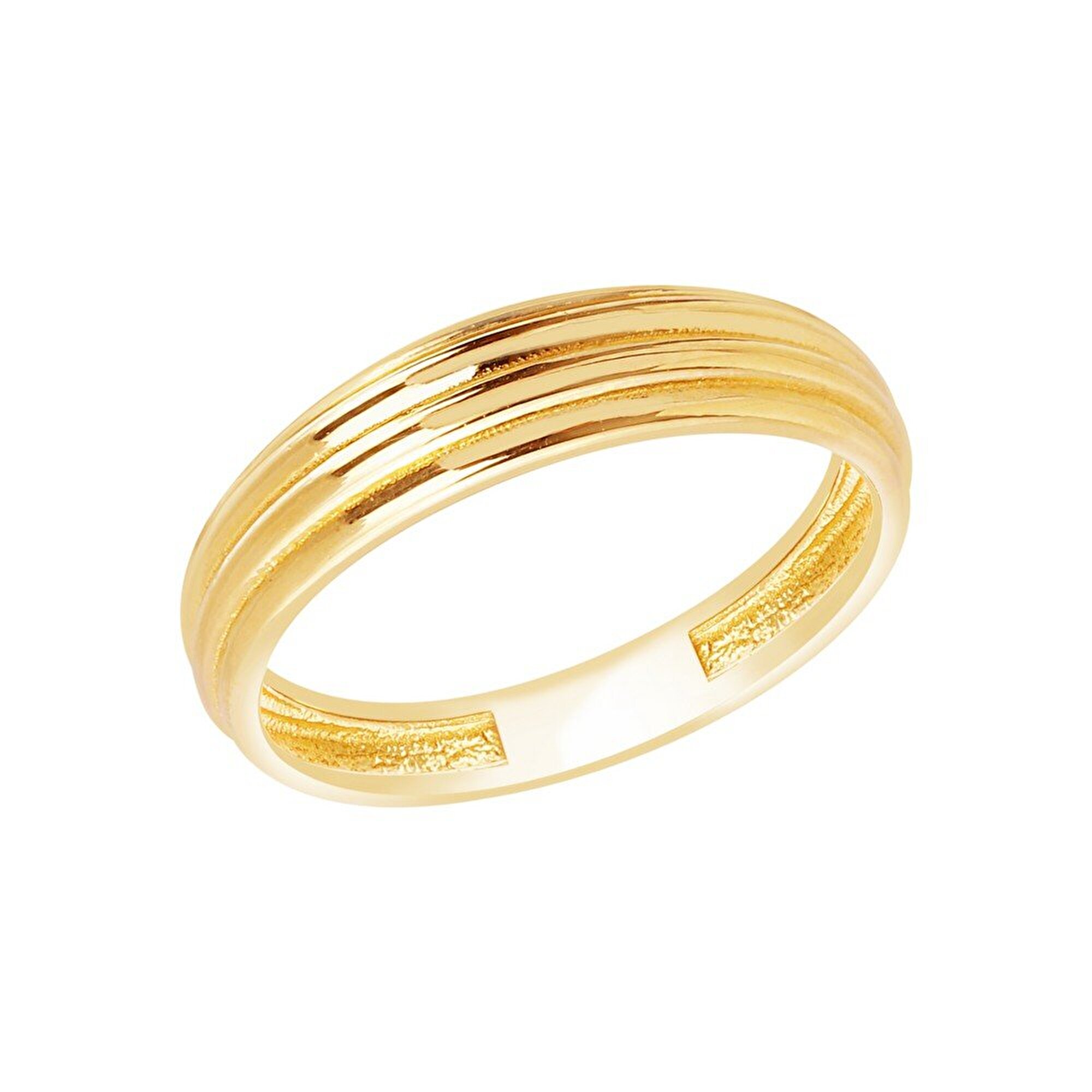 14 Ayar Sarı Altın Trend Minimal Yüzük